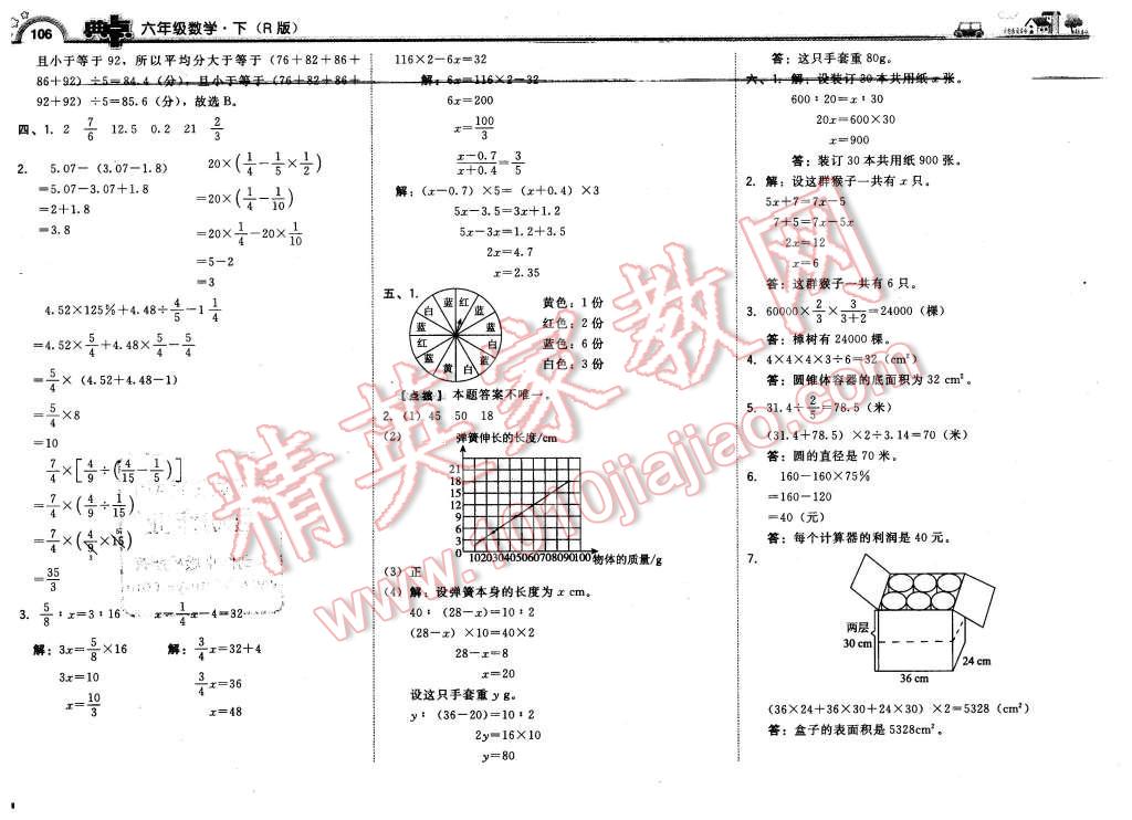 2016年綜合應(yīng)用創(chuàng)新題典中點(diǎn)六年級數(shù)學(xué)下冊人教版 第24頁