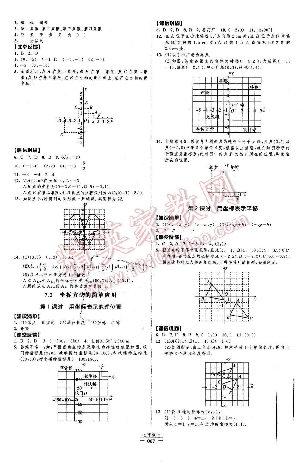 2016年經(jīng)綸學典新課時作業(yè)七年級數(shù)學下冊人教版 第7頁