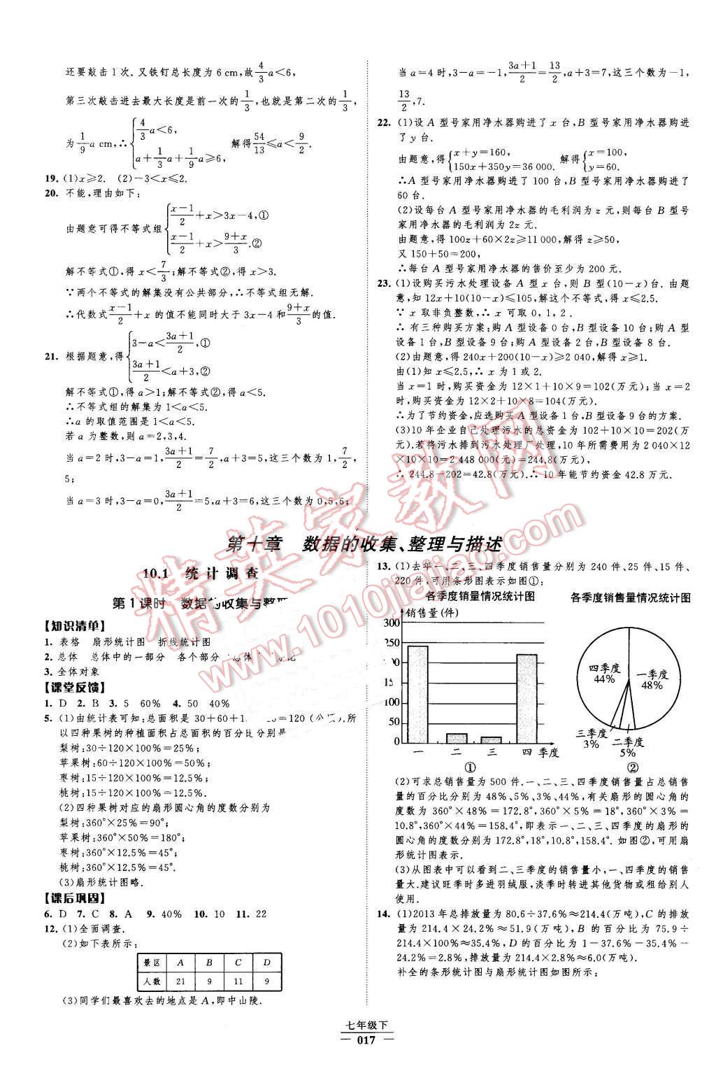 2016年經(jīng)綸學(xué)典新課時作業(yè)七年級數(shù)學(xué)下冊人教版 第17頁