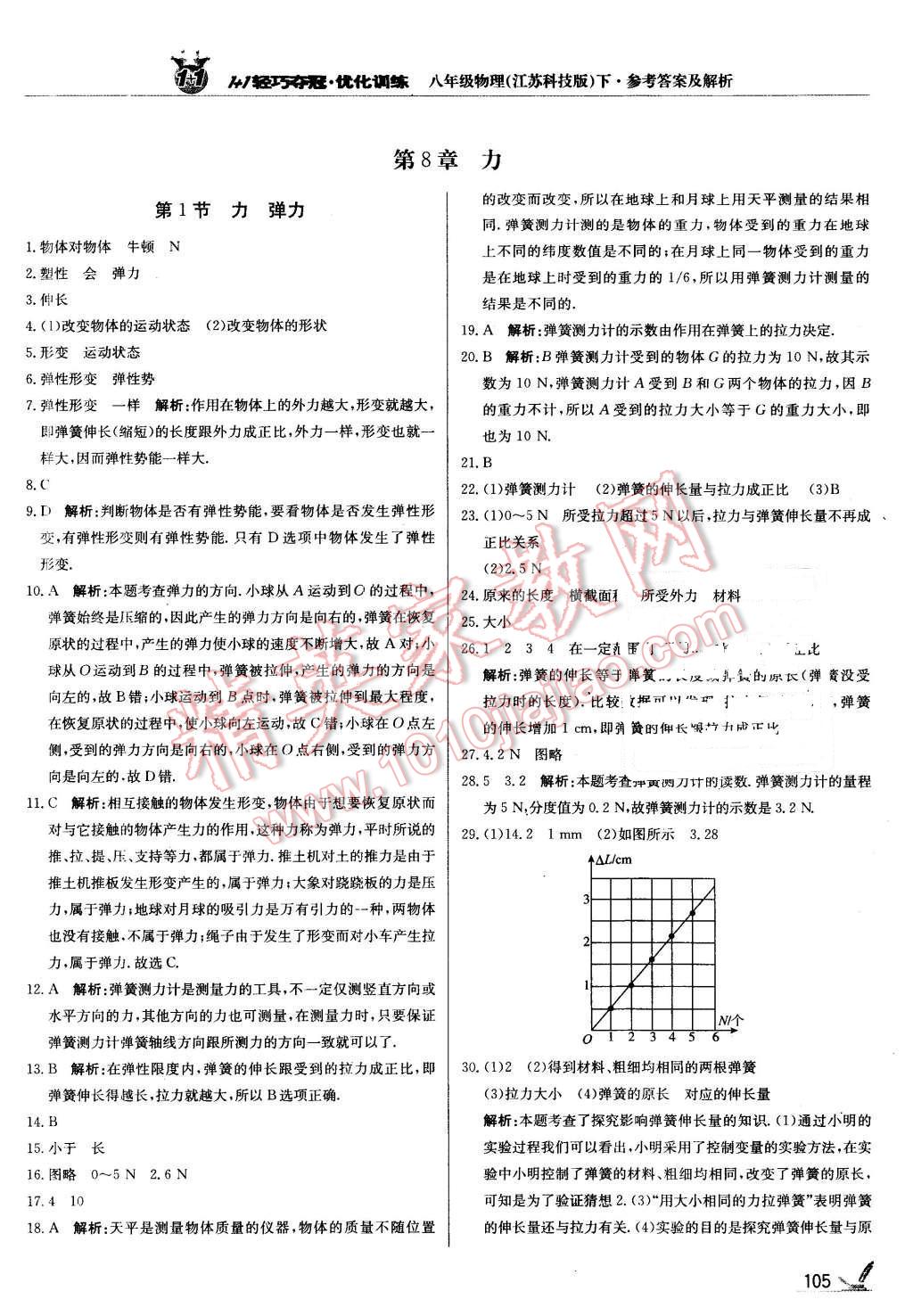 2016年1加1輕巧奪冠優(yōu)化訓(xùn)練八年級(jí)物理下冊(cè)蘇科版銀版 第10頁