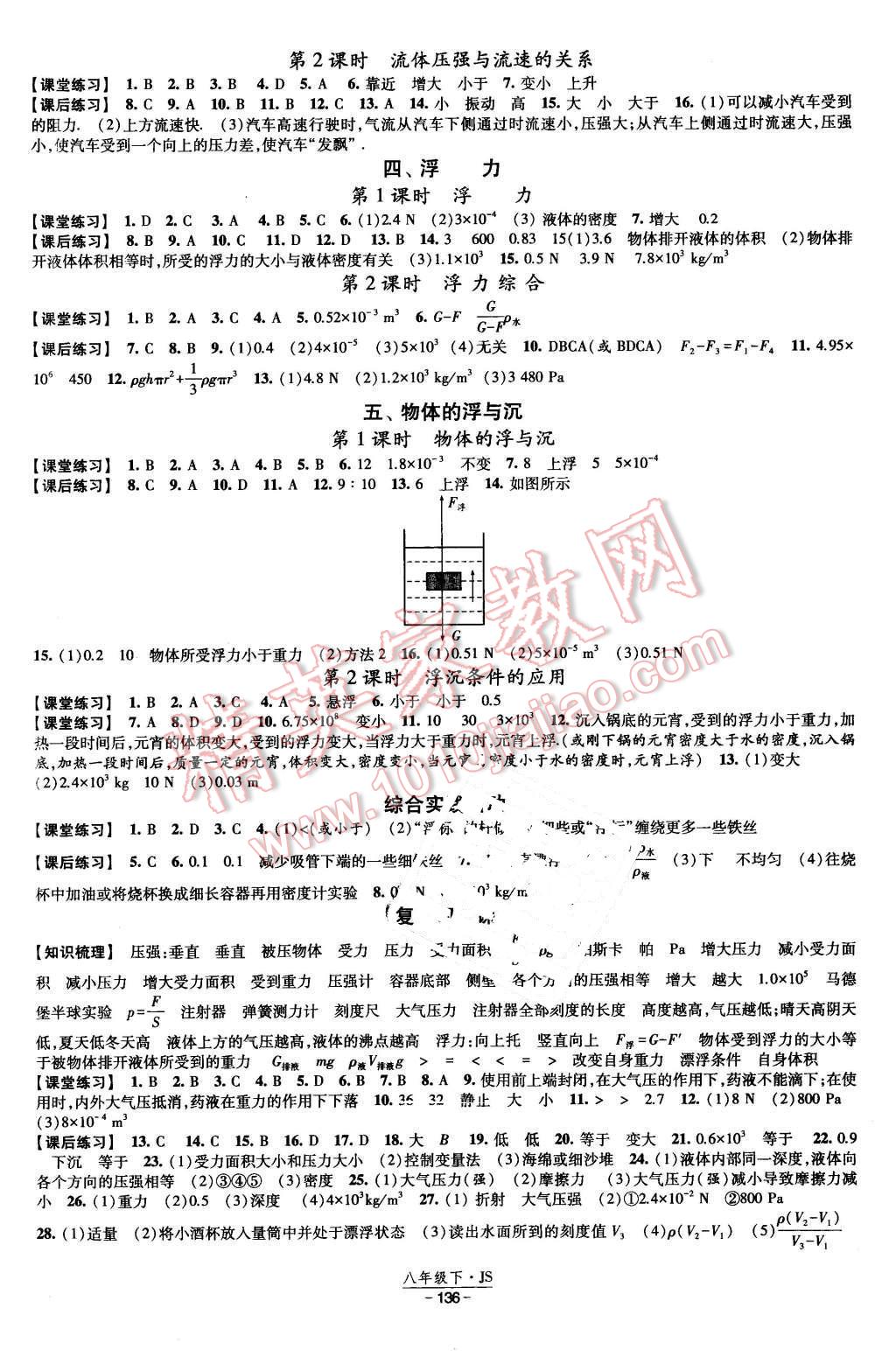 2016年經(jīng)綸學(xué)典新課時(shí)作業(yè)八年級物理下冊蘇科版 第6頁