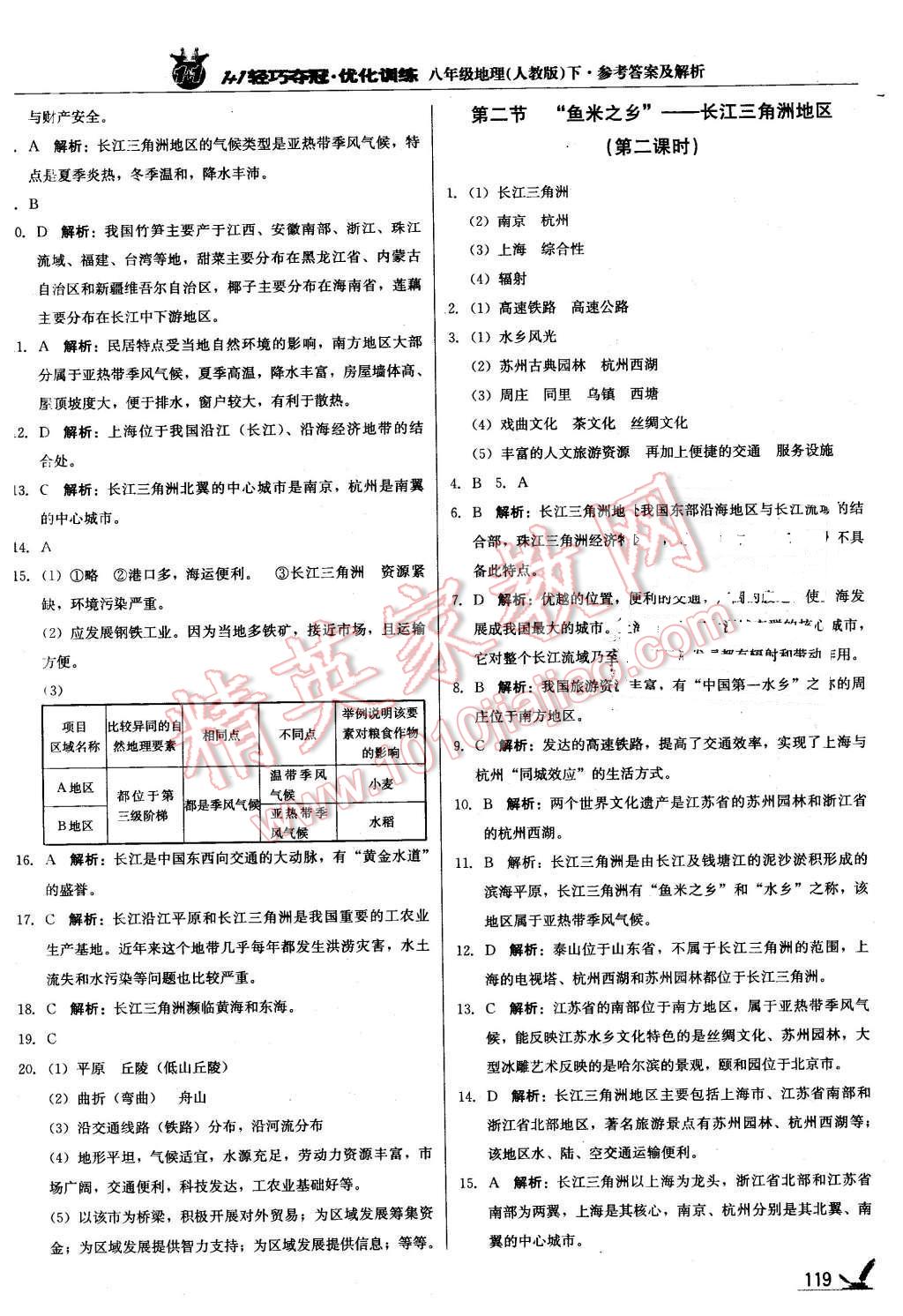 2016年1加1轻巧夺冠优化训练八年级地理下册人教版银版 第16页