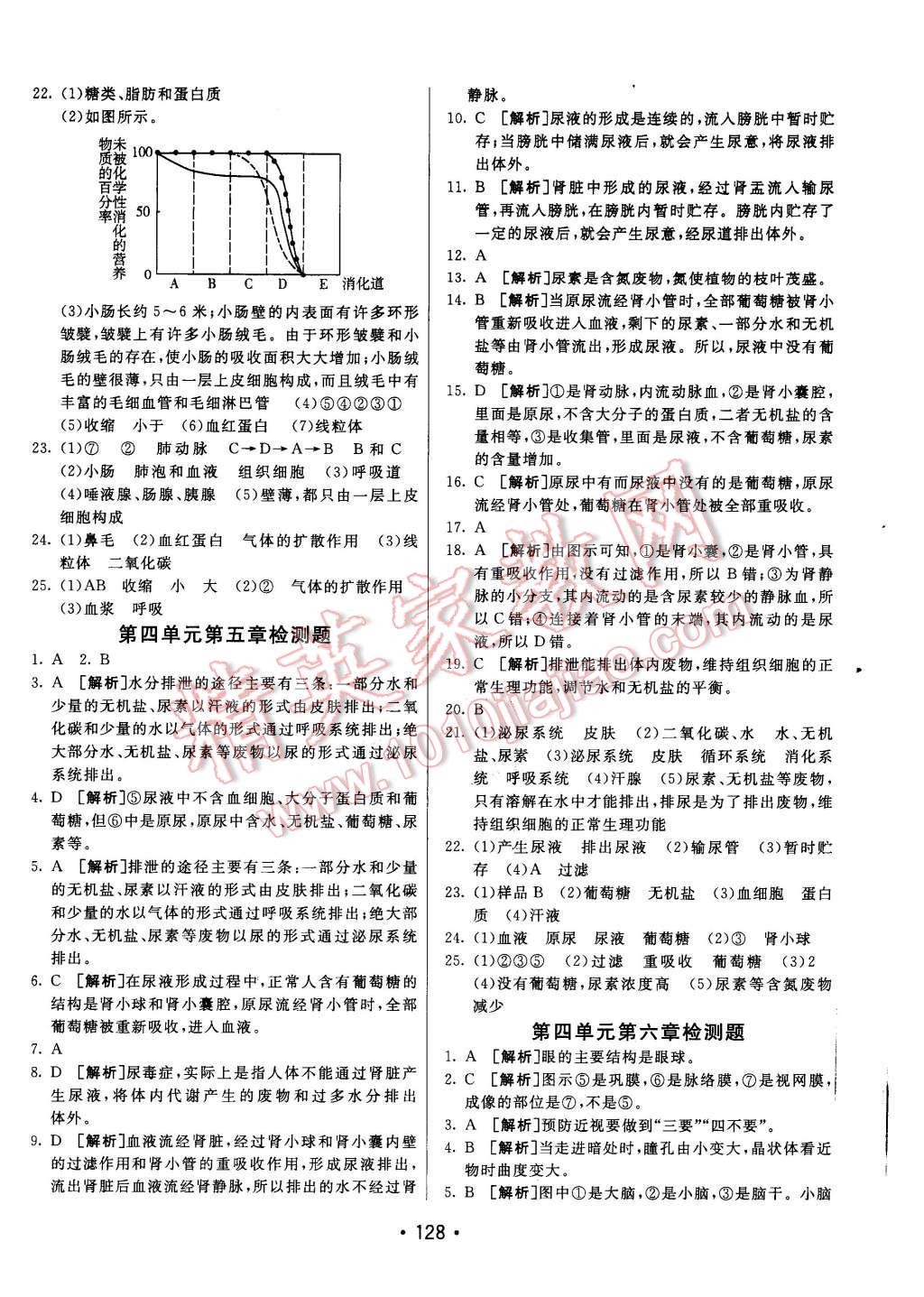 2016年同行學(xué)案七年級生物下冊人教版 第24頁