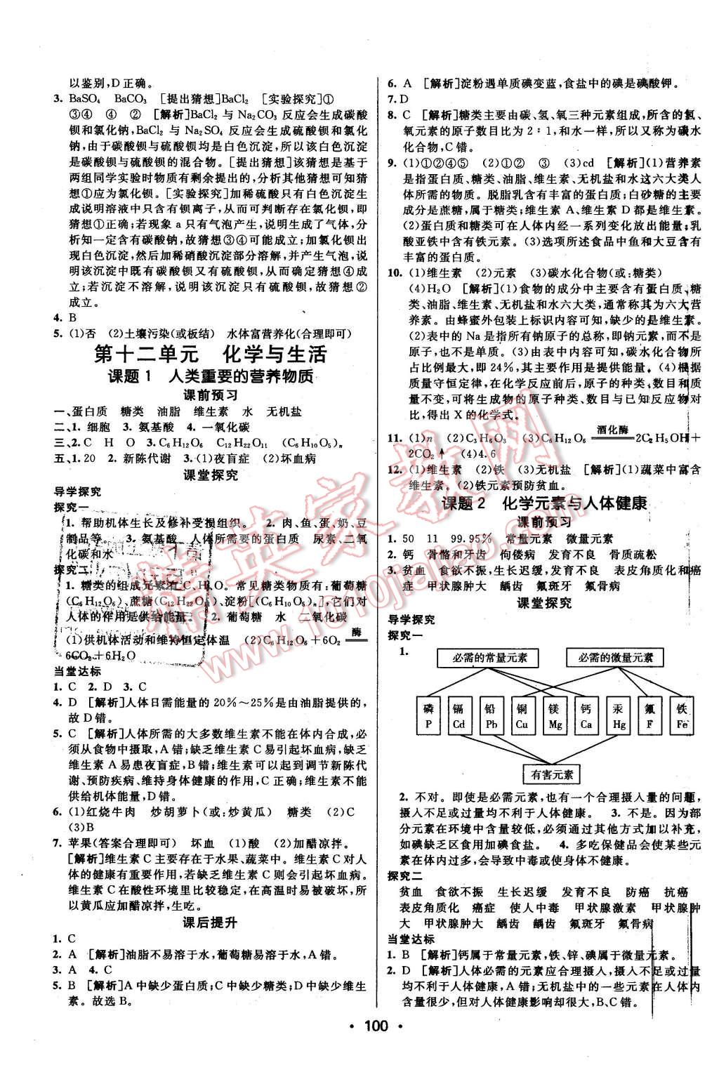 2016年同行学案九年级化学下册人教版 第14页