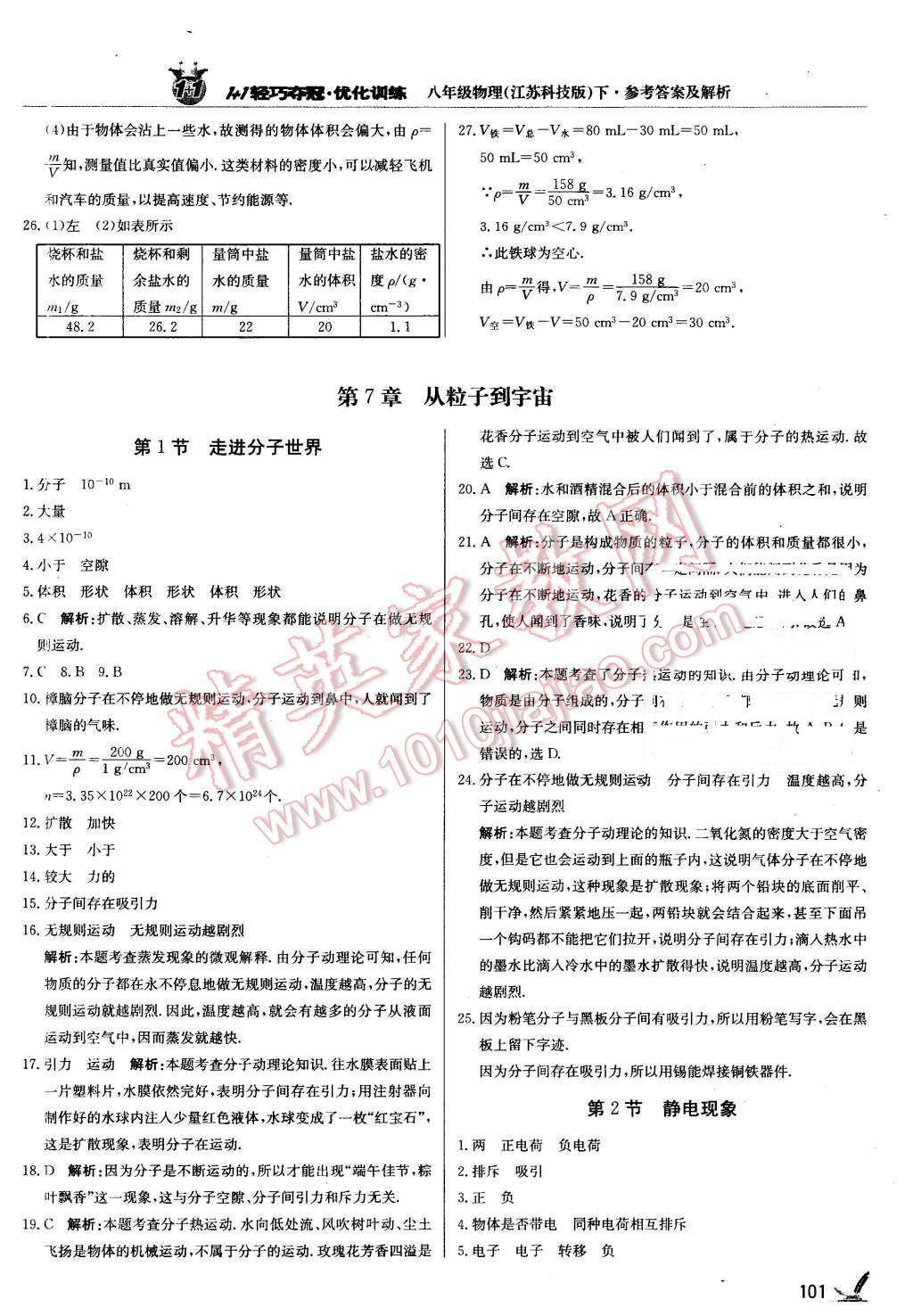 2016年1加1輕巧奪冠優(yōu)化訓(xùn)練八年級(jí)物理下冊(cè)蘇科版銀版 第6頁