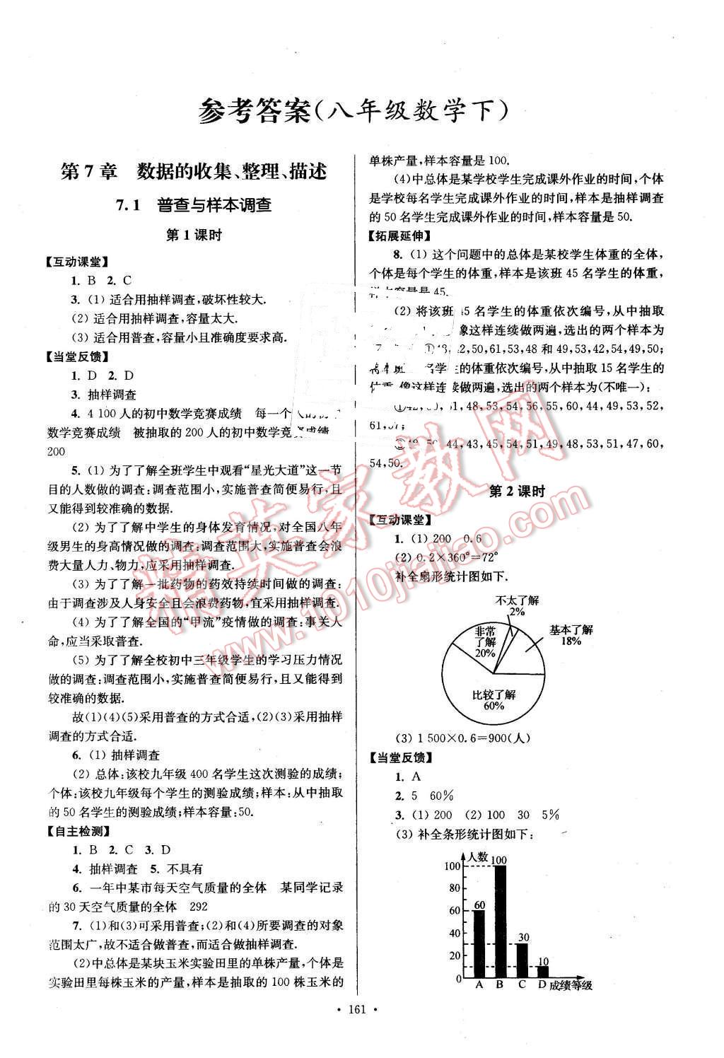 2016年南通小題課時(shí)作業(yè)本八年級(jí)數(shù)學(xué)下冊(cè)江蘇版 第1頁(yè)