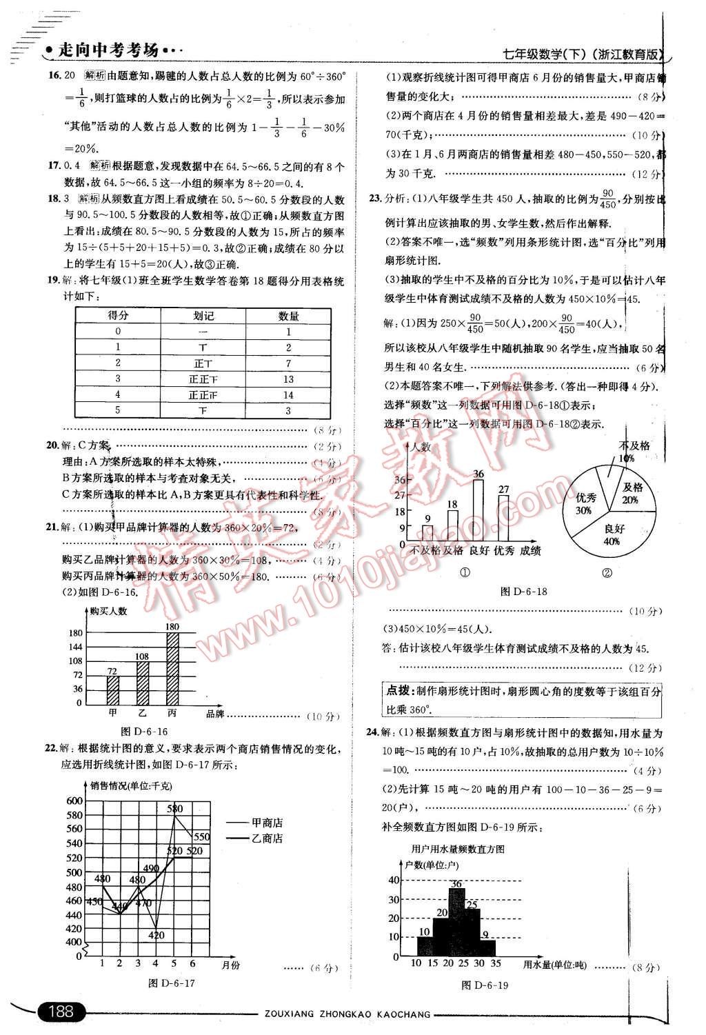 2016年走向中考考场七年级数学下册浙教版 第46页