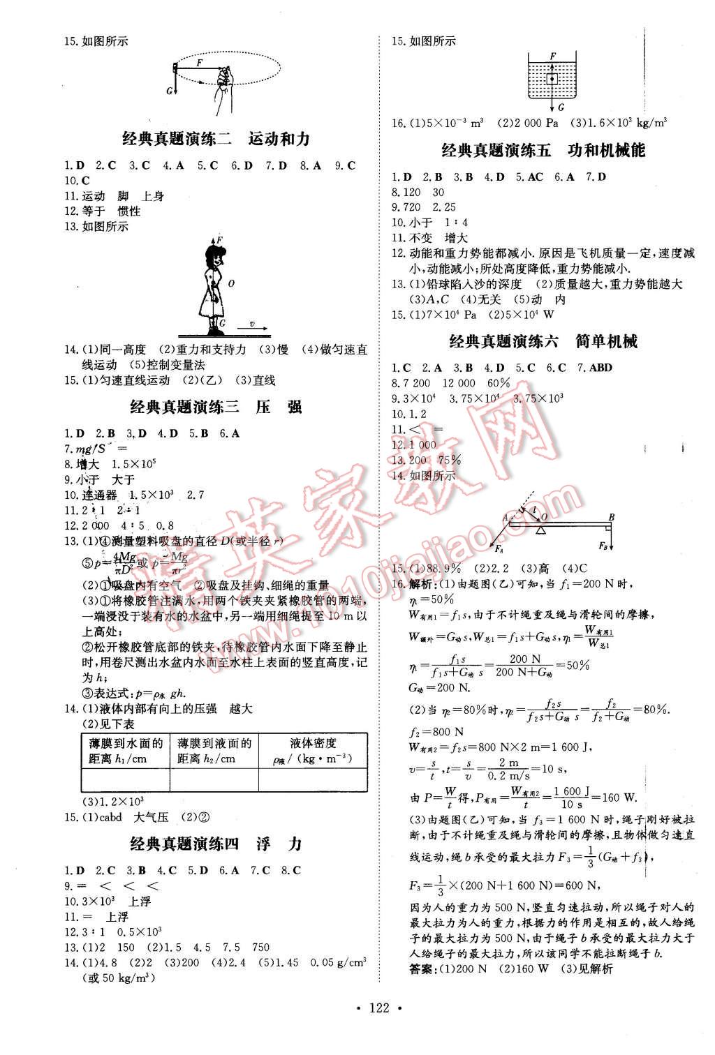 2016年A加練案課時作業(yè)本八年級物理下冊人教版 第10頁