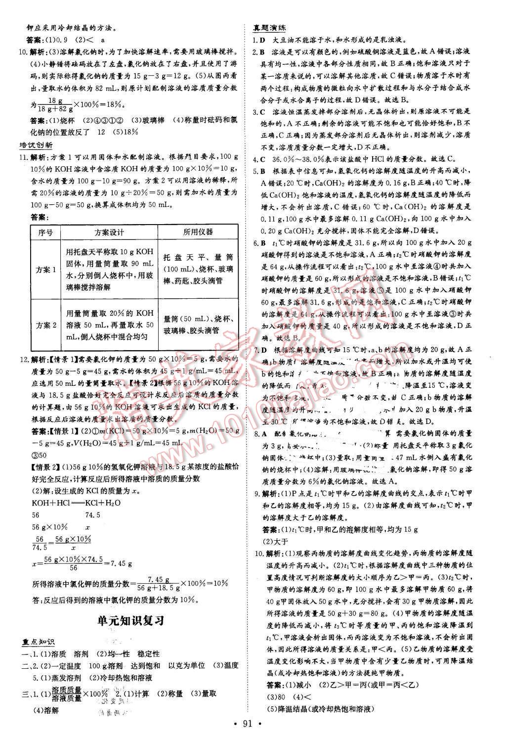 2016年A加練案課時(shí)作業(yè)本九年級(jí)化學(xué)下冊(cè)人教版 第9頁