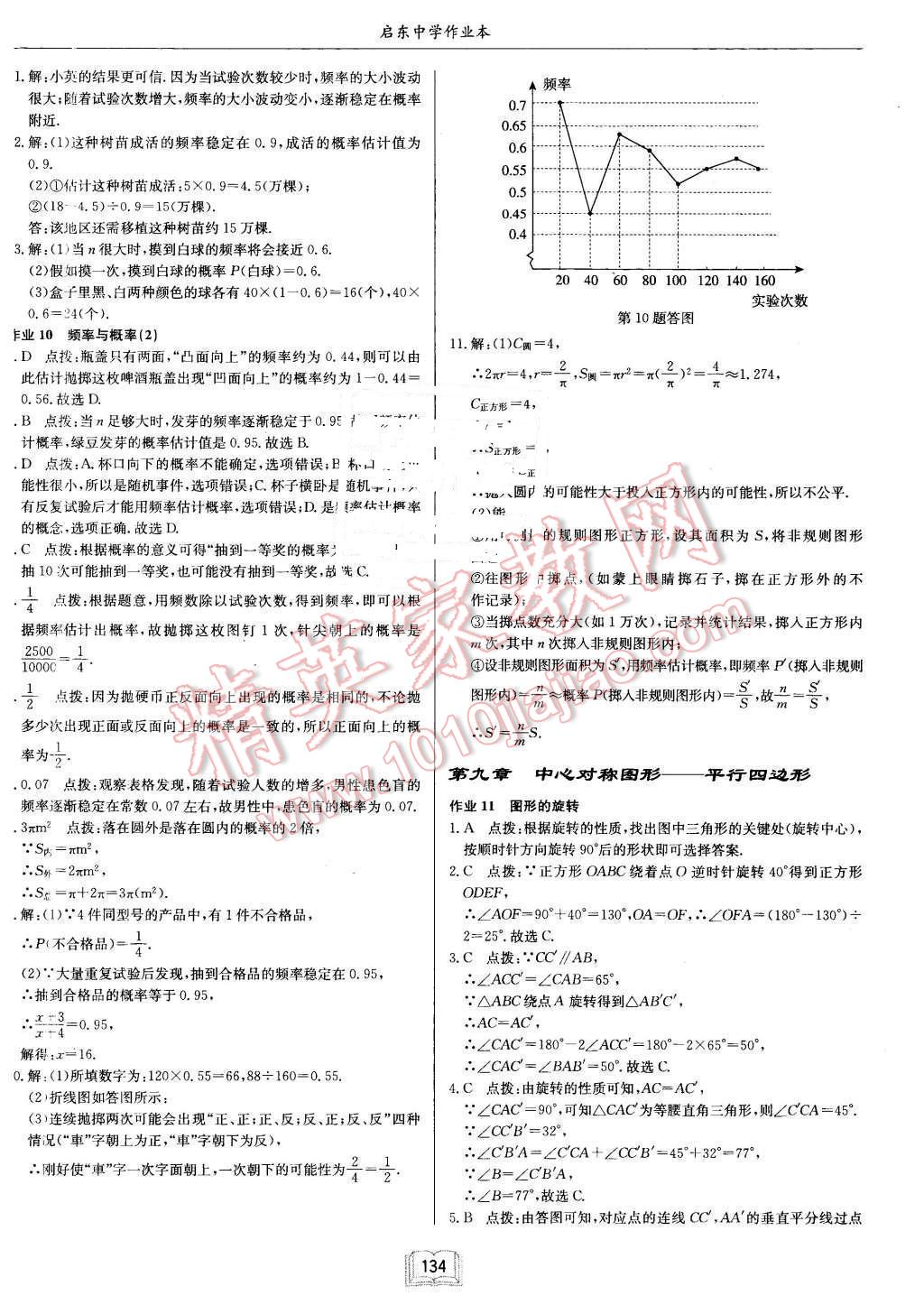 2016年启东中学作业本八年级数学下册江苏版 第6页