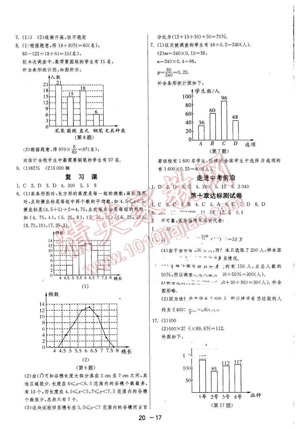 2016年1课3练单元达标测试七年级数学下册人教版 第17页