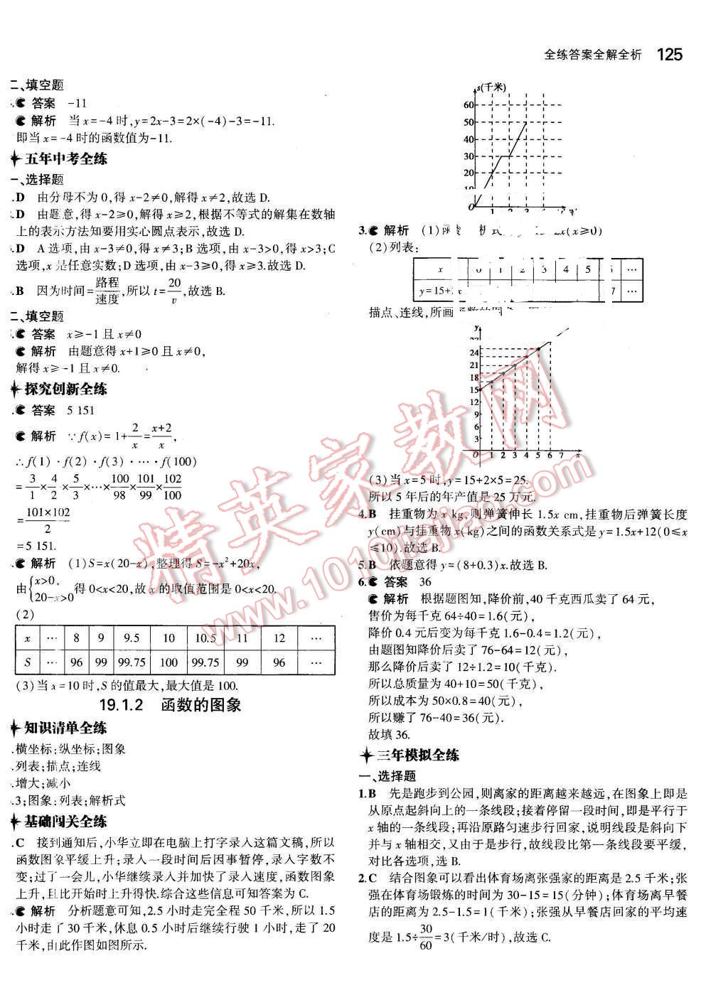 2016年5年中考3年模拟初中数学八年级下册人教版 第24页