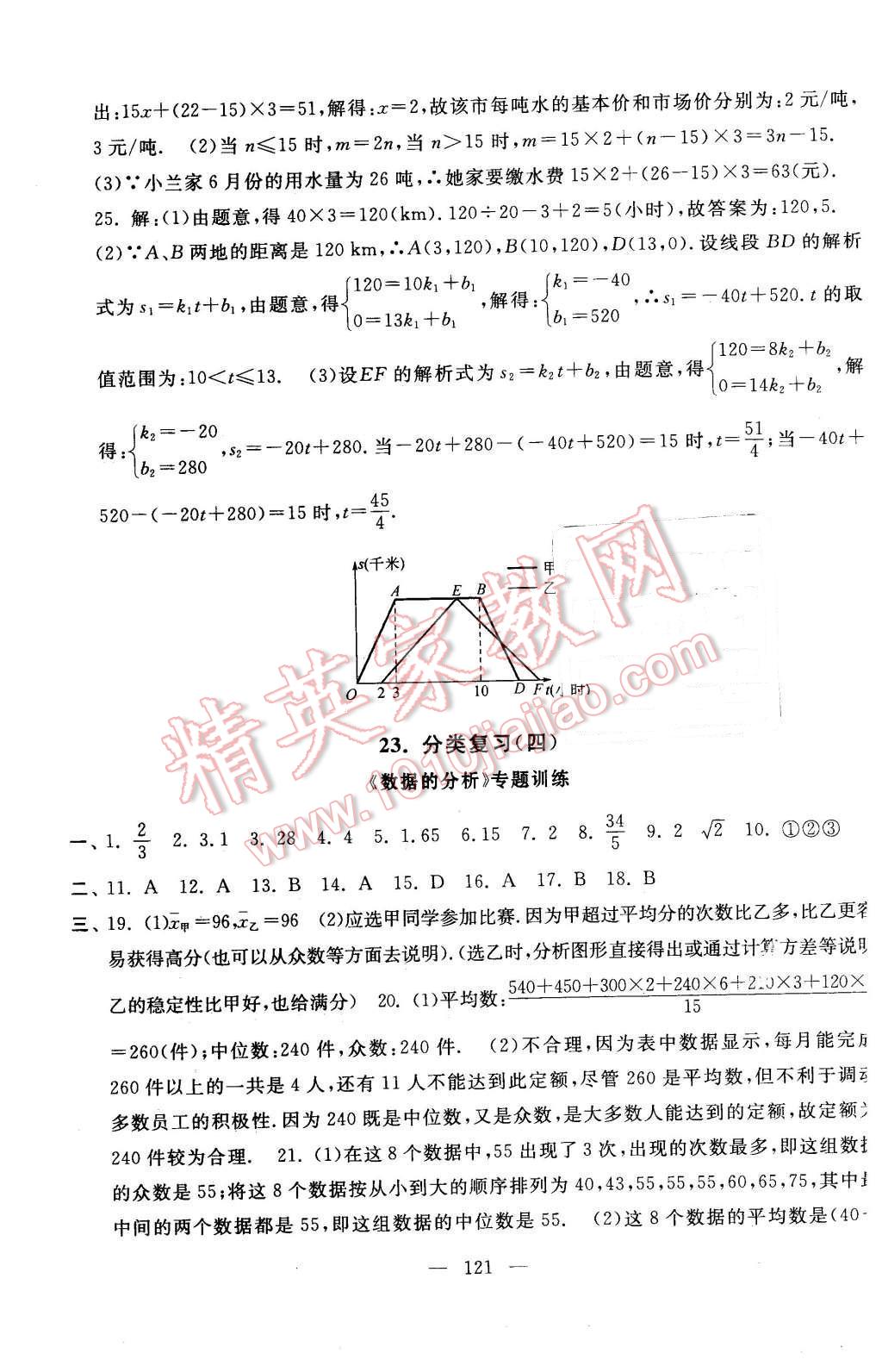 2016年启东黄冈大试卷八年级数学下册人教版 第21页