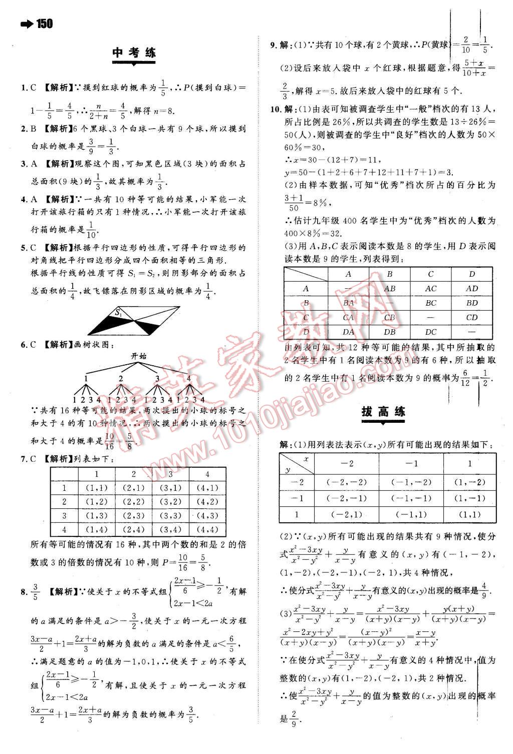 2016年一本九年級數(shù)學(xué)下冊滬科版 第36頁