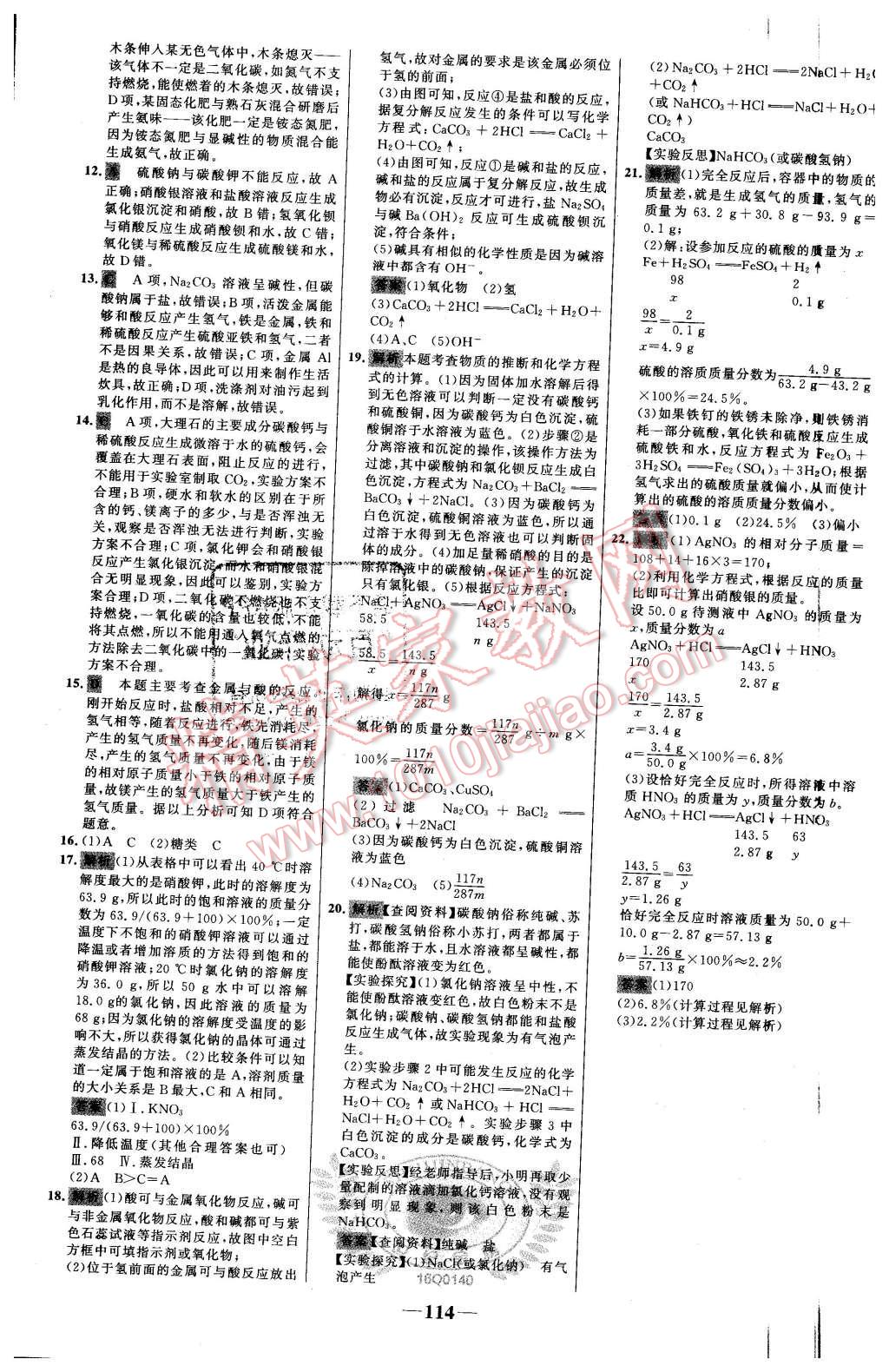 2016年世纪金榜百练百胜九年级化学下册人教版 第24页