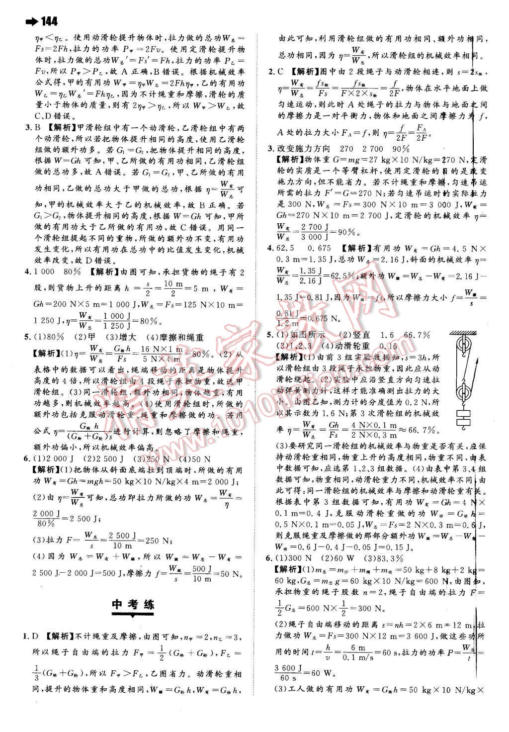 2016年一本八年级物理下册人教版 第30页