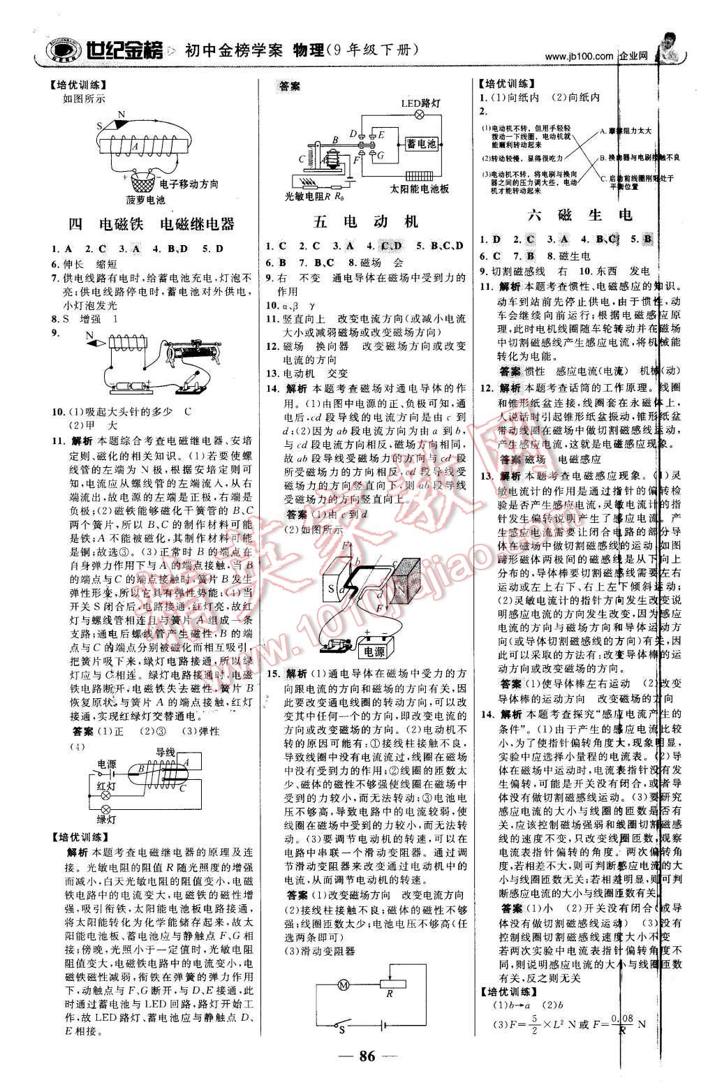 2016年世紀(jì)金榜金榜學(xué)案九年級(jí)物理下冊(cè)人教版 第11頁