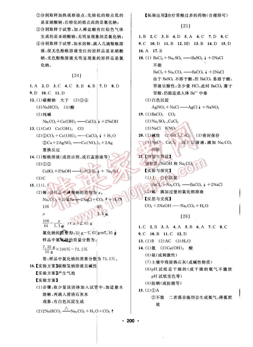 2016年試題優(yōu)化課堂同步九年級(jí)化學(xué)下冊(cè)人教版 第8頁