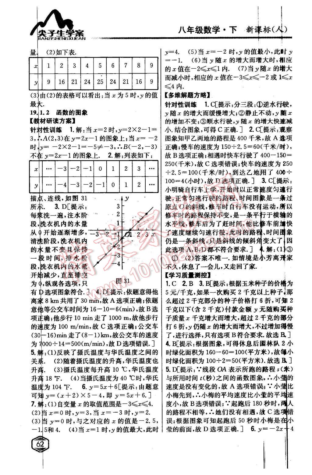 2016年尖子生學(xué)案八年級(jí)數(shù)學(xué)下冊(cè)人教版 第25頁(yè)