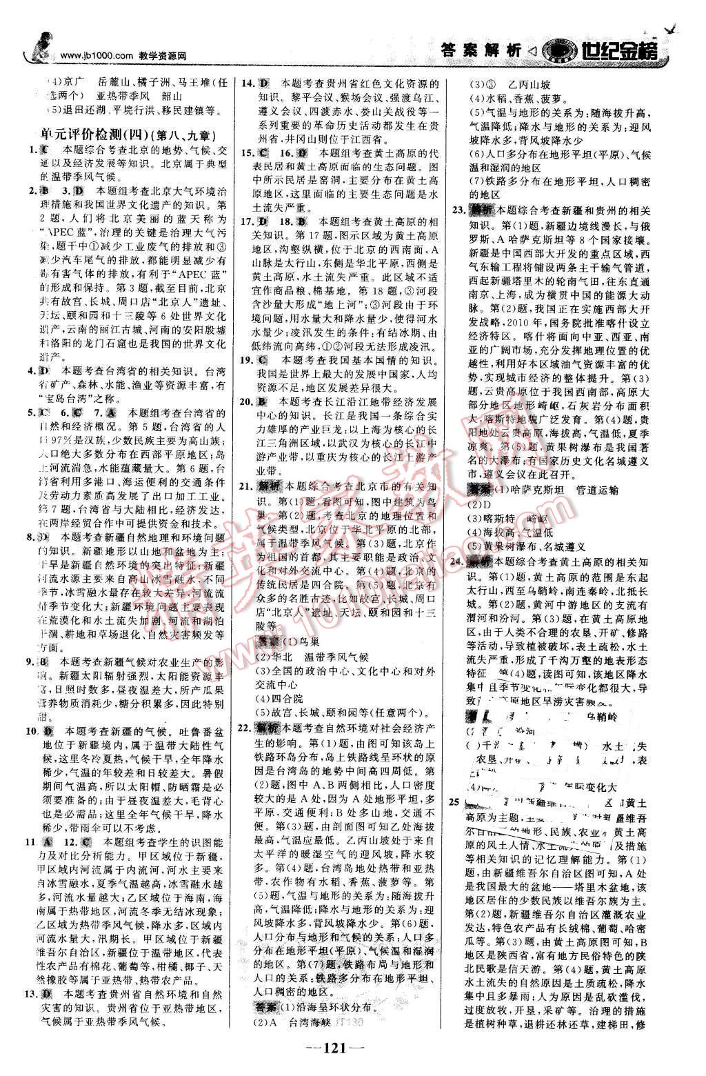 2016年世紀(jì)金榜金榜學(xué)案八年級地理下冊湘教版 第22頁