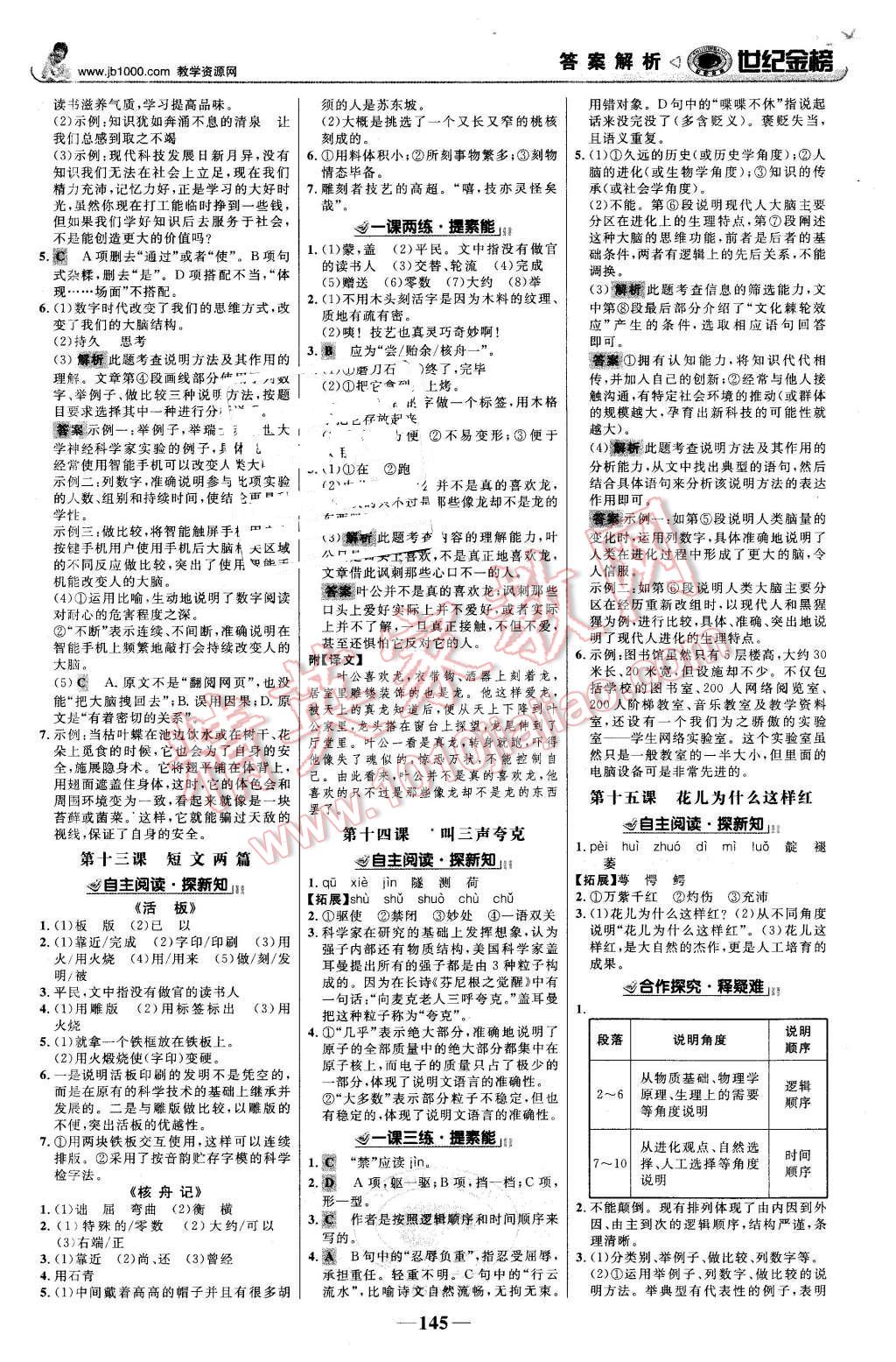 2016年世紀(jì)金榜金榜學(xué)案八年級(jí)語文下冊蘇教版 第6頁