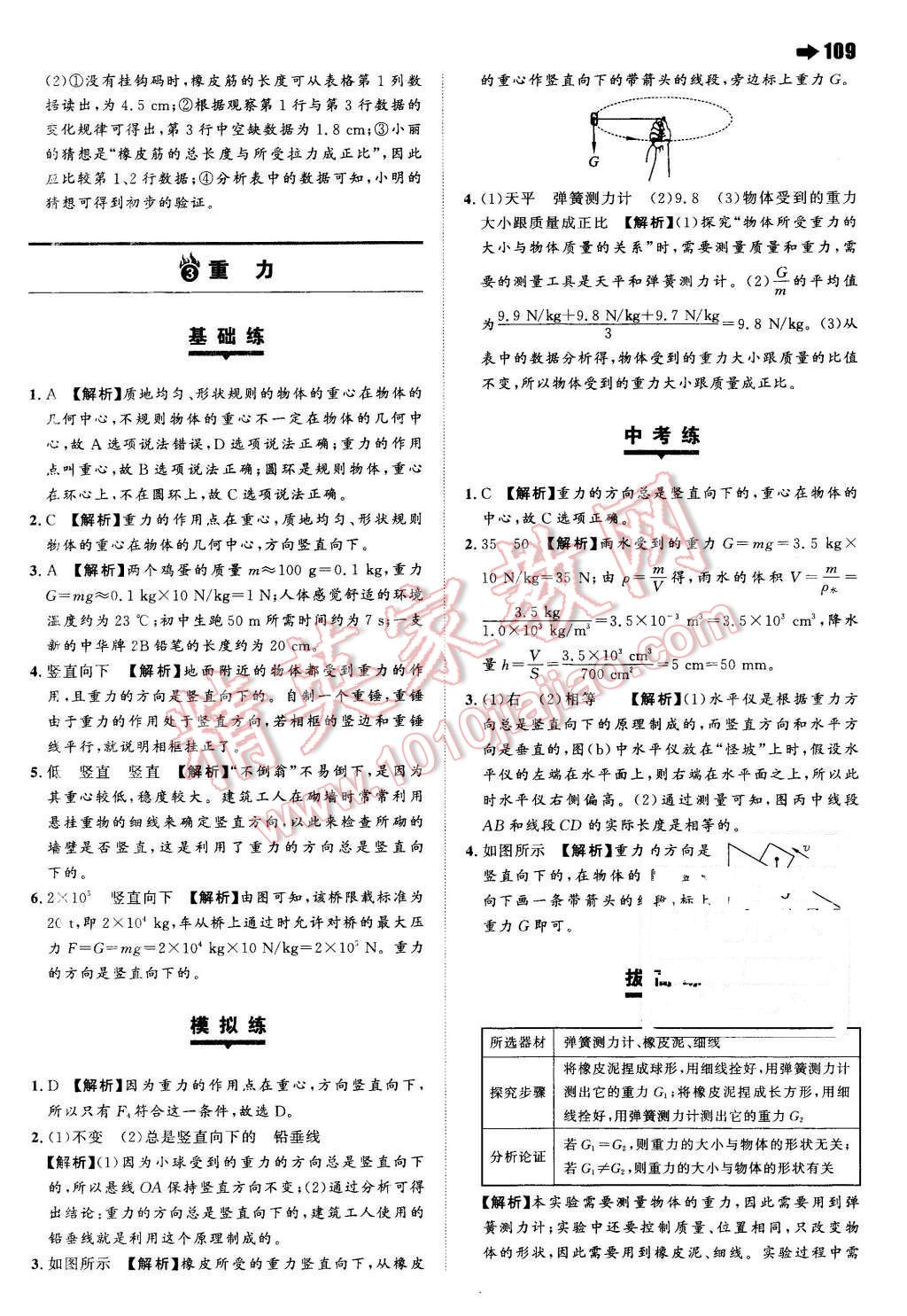 2016年一本八年級(jí)物理下冊(cè)滬粵版 第3頁