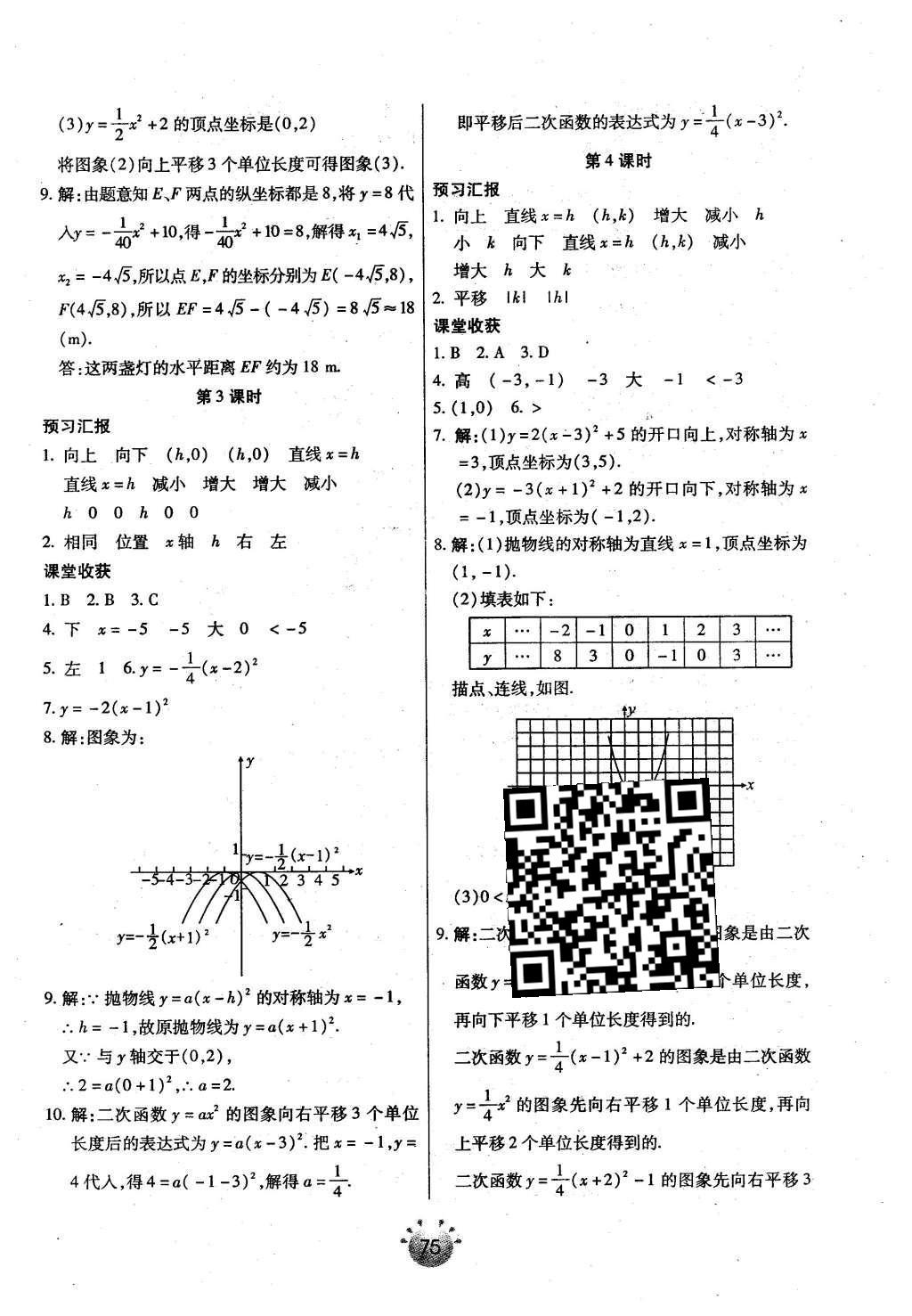 2016年全程考評(píng)一卷通九年級(jí)數(shù)學(xué)下冊(cè)北師大版 基礎(chǔ)小練習(xí)第23頁