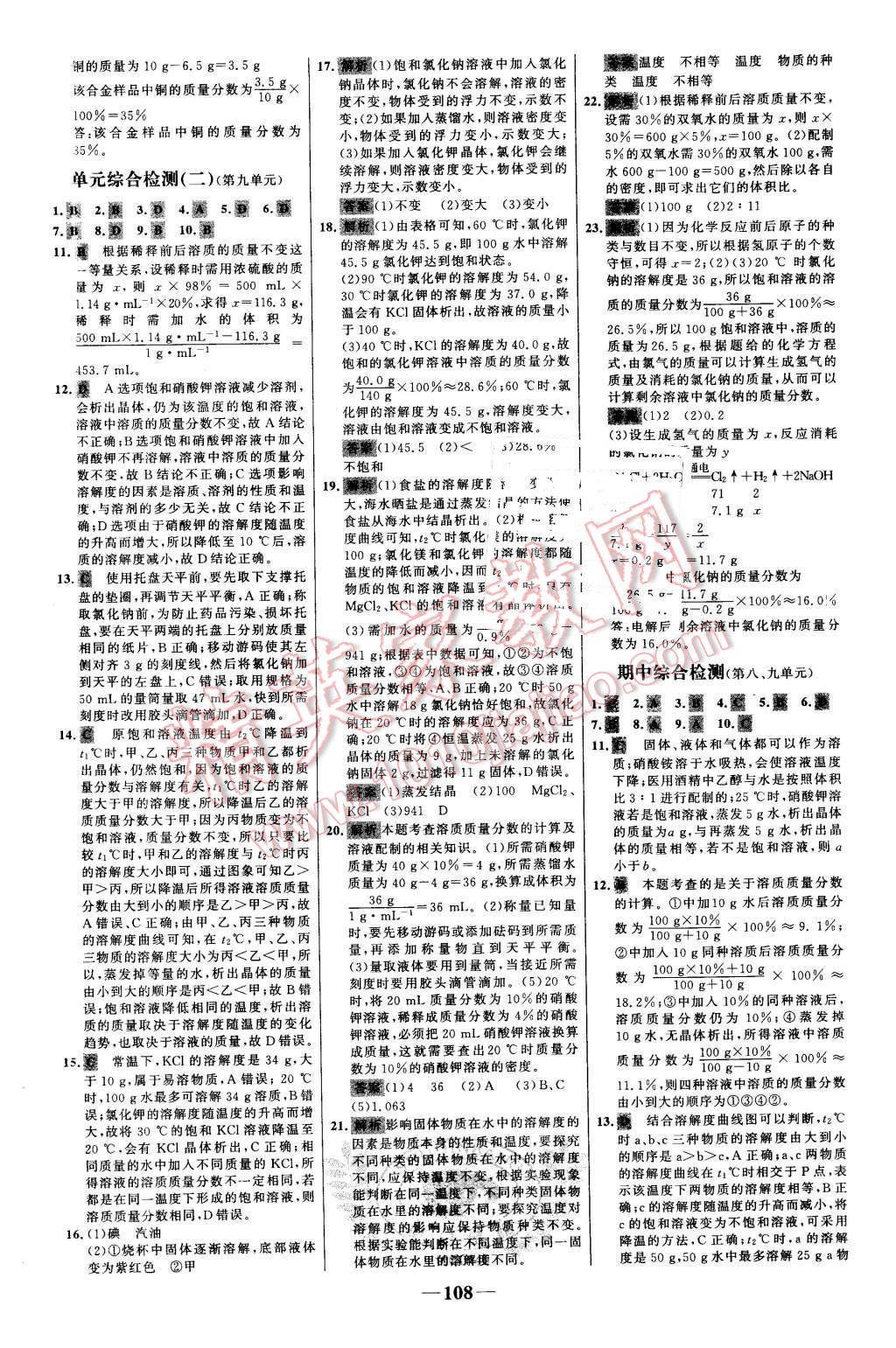 2016年世纪金榜百练百胜九年级化学下册人教版 第18页