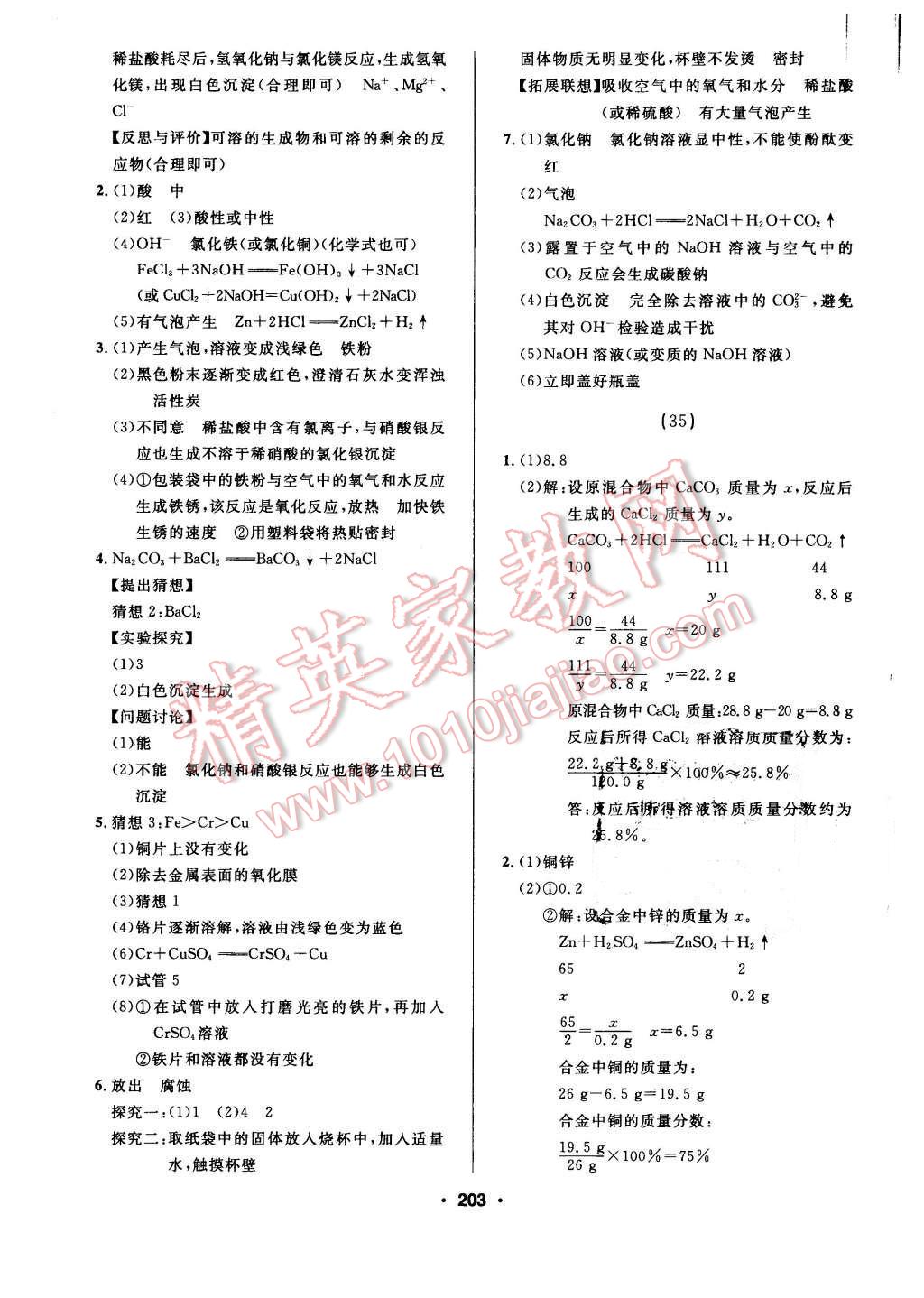 2016年試題優(yōu)化課堂同步九年級化學(xué)下冊人教版 第11頁