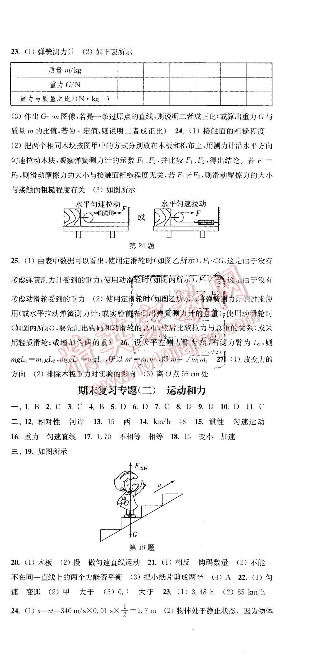 2016年通城學(xué)典活頁檢測八年級物理下冊滬粵版 第15頁