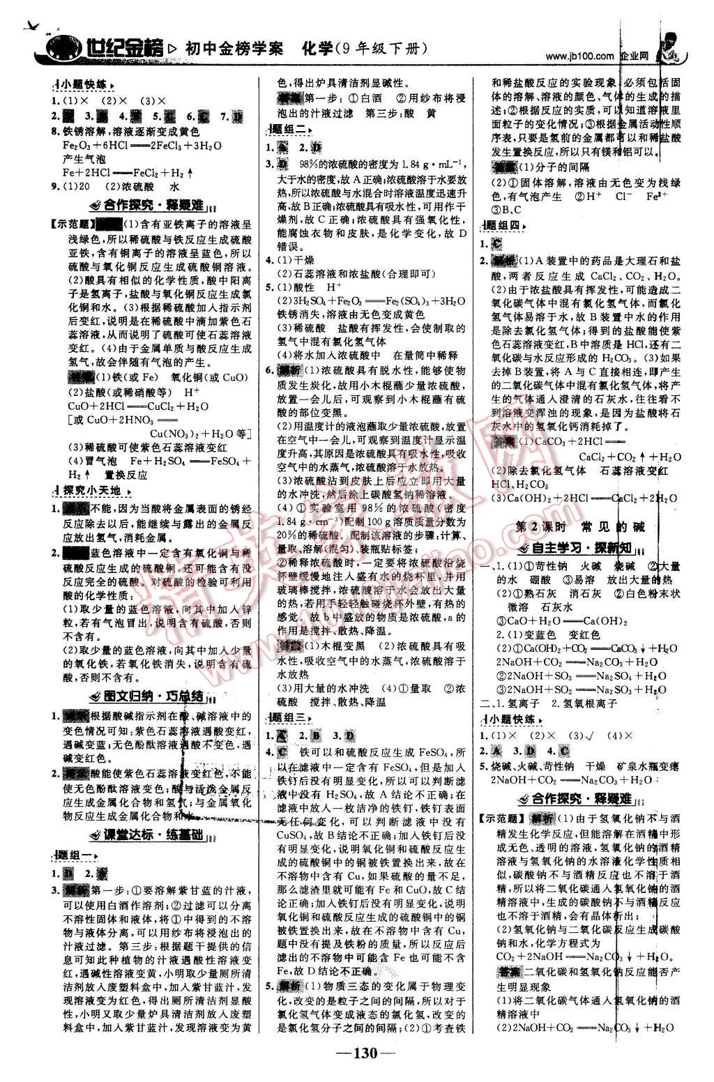 2016年世紀(jì)金榜金榜學(xué)案九年級(jí)化學(xué)下冊(cè)人教版 第7頁