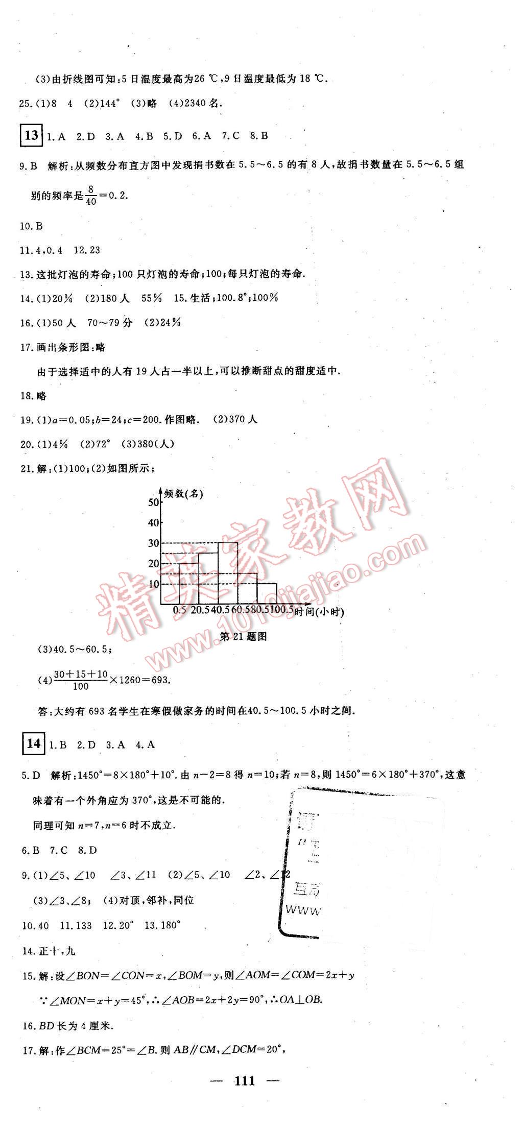 2016年王后雄黃岡密卷七年級(jí)數(shù)學(xué)下冊(cè)人教版 第15頁(yè)