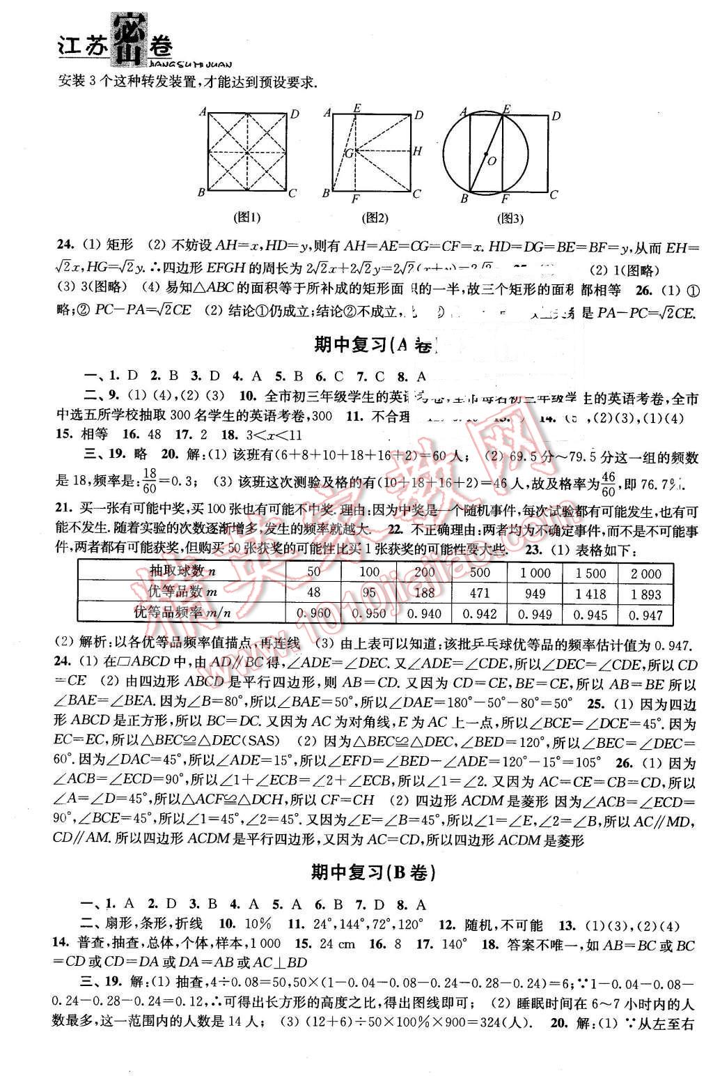 2016年江苏密卷八年级数学下册江苏版 第5页