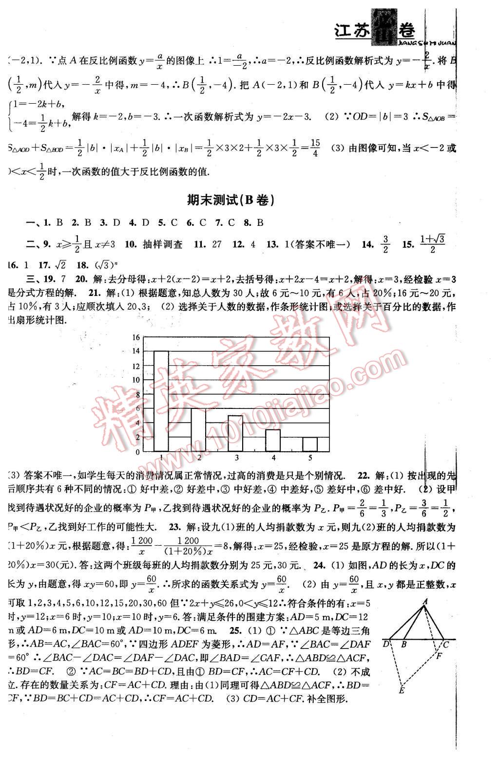 2016年江蘇密卷八年級數(shù)學下冊江蘇版 第12頁