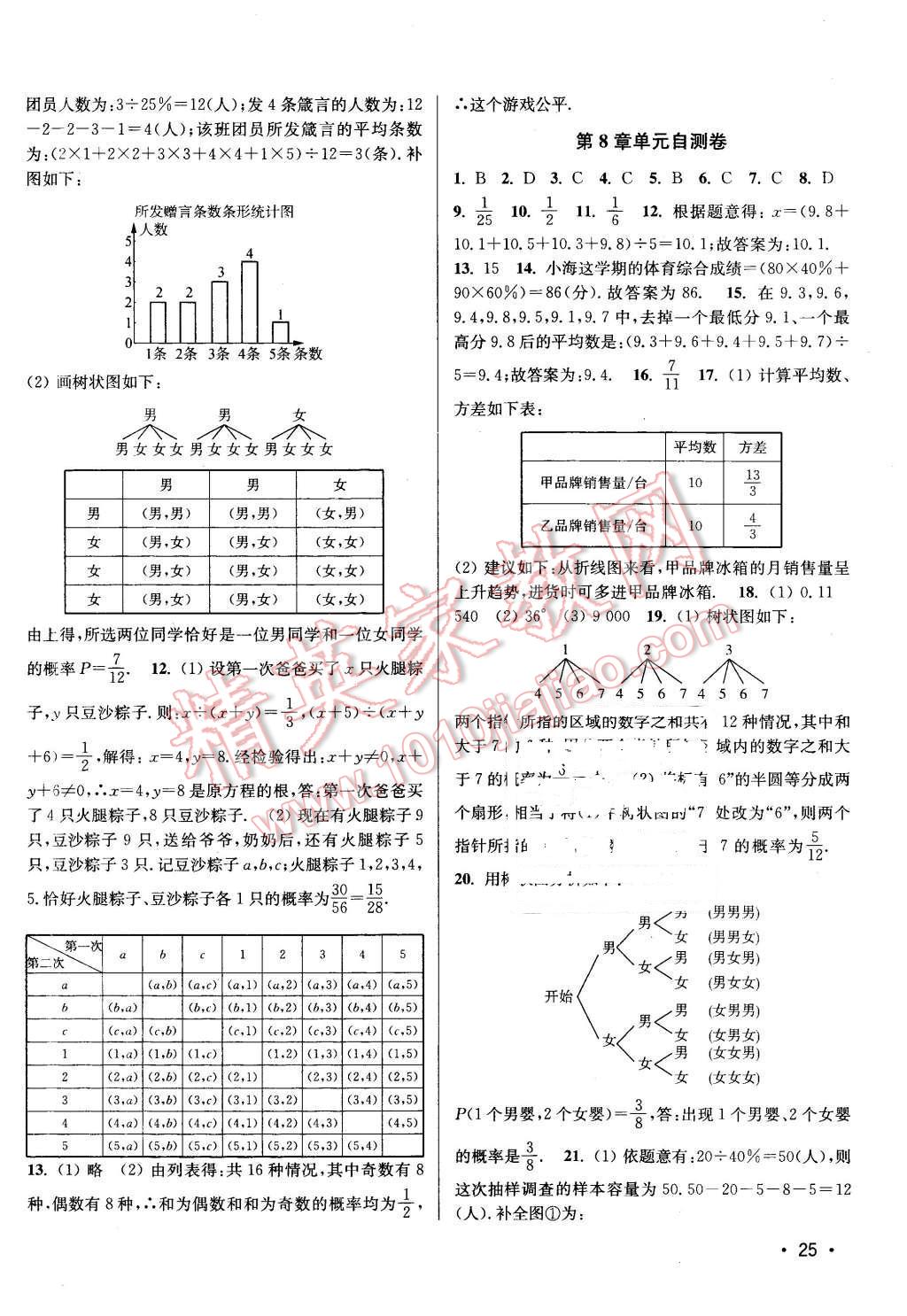 2016年百分百訓(xùn)練九年級(jí)數(shù)學(xué)下冊(cè)江蘇版 第25頁(yè)