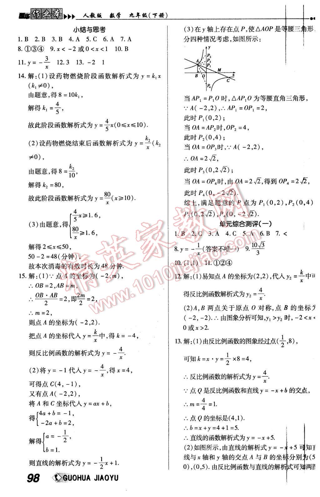 2016年国华作业本九年级数学下册人教版 第6页