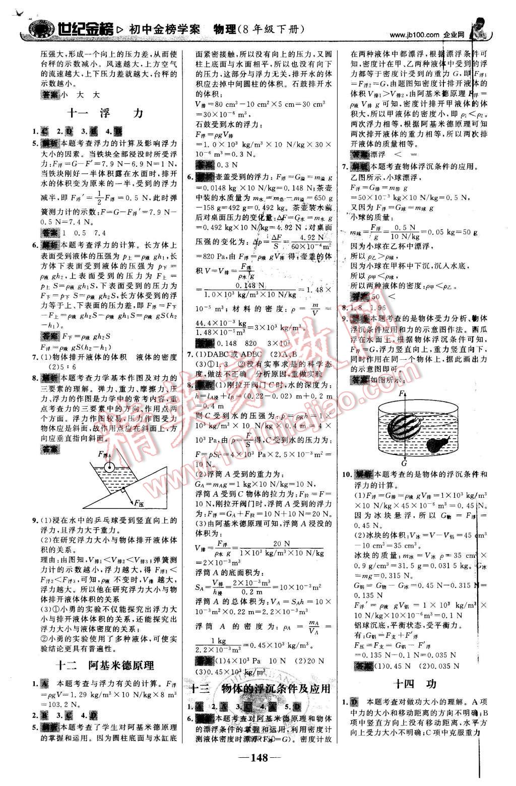 2016年世紀金榜金榜學案八年級物理下冊人教版 第25頁