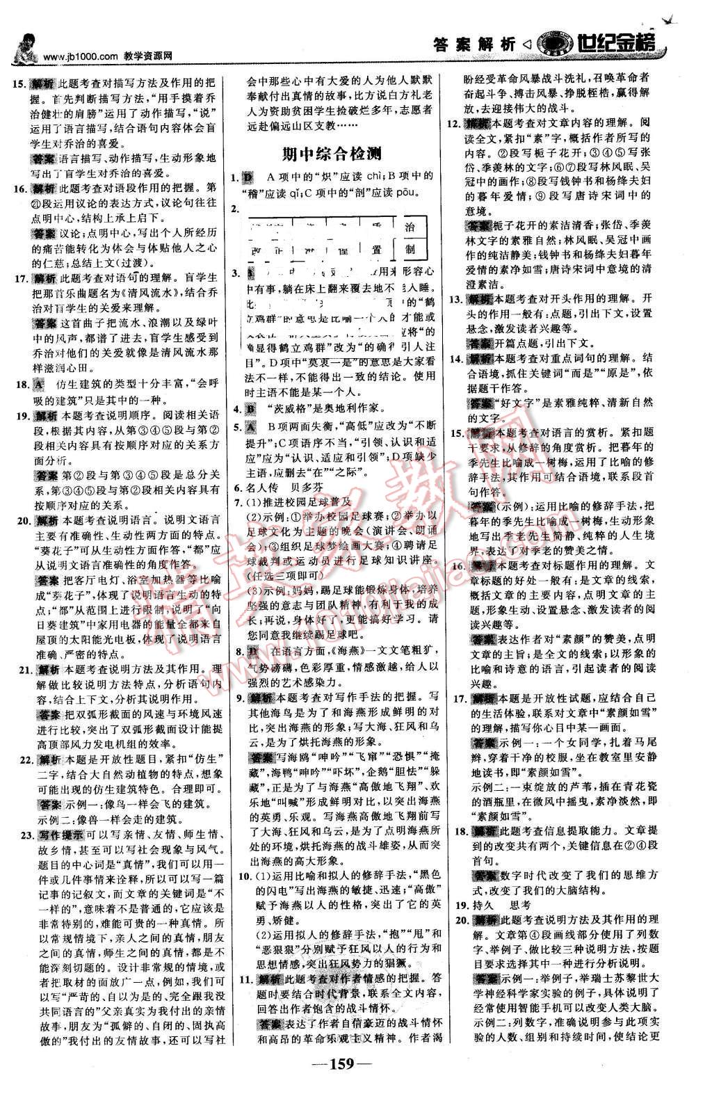 2016年世紀(jì)金榜金榜學(xué)案八年級(jí)語文下冊(cè)人教版 第20頁