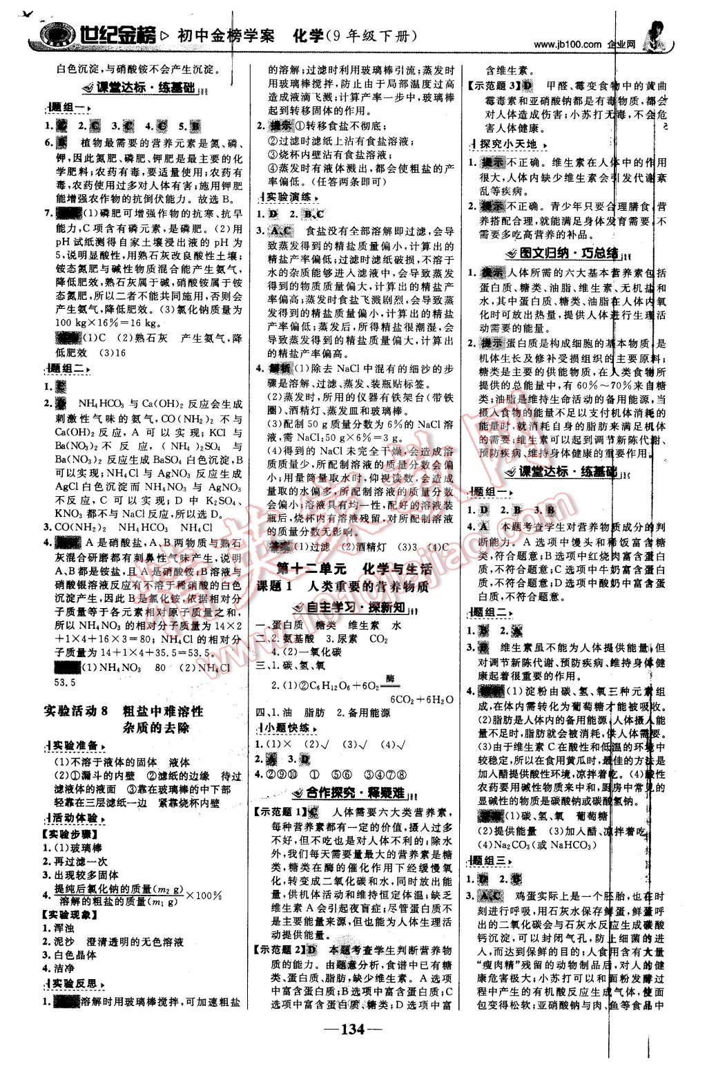 2016年世紀(jì)金榜金榜學(xué)案九年級化學(xué)下冊人教版 第11頁