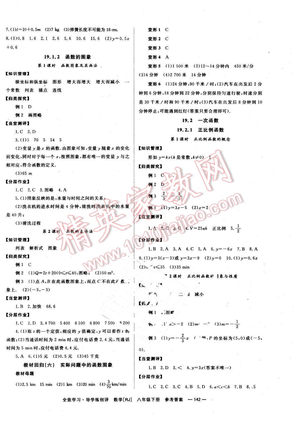 2016年全效學(xué)習(xí)八年級(jí)數(shù)學(xué)下冊(cè)人教版 第6頁(yè)