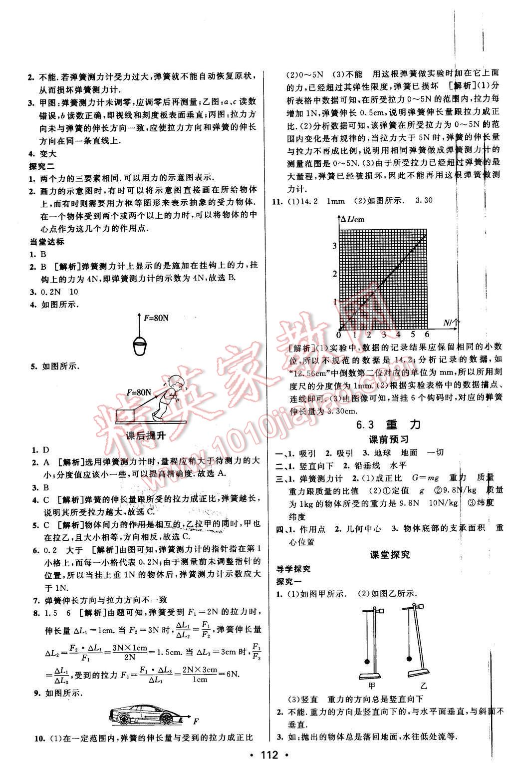 2016年同行學(xué)案八年級(jí)物理下冊(cè)滬粵版 第2頁