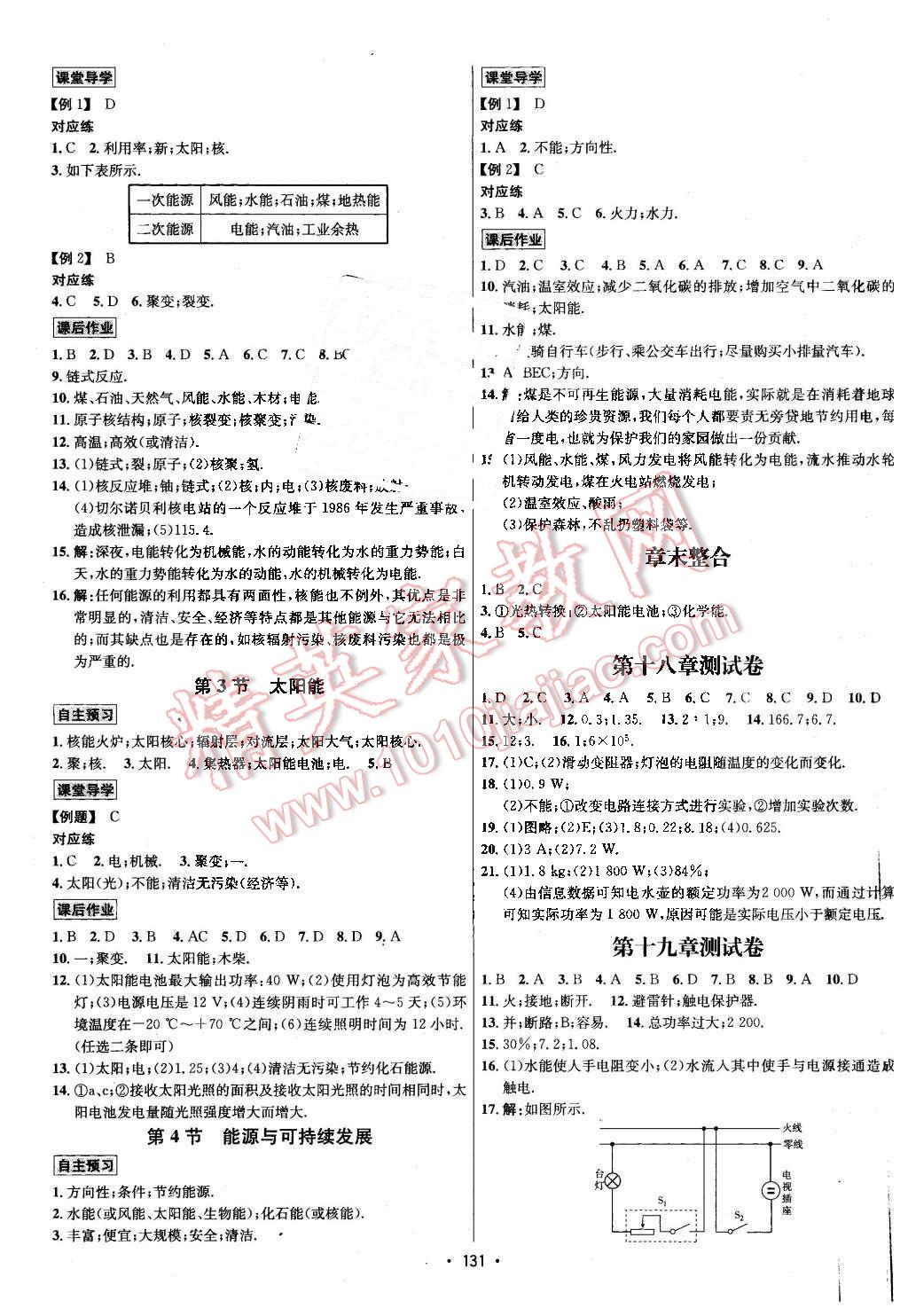 2016年優(yōu)學(xué)名師名題九年級(jí)物理下冊(cè)人教版 第7頁