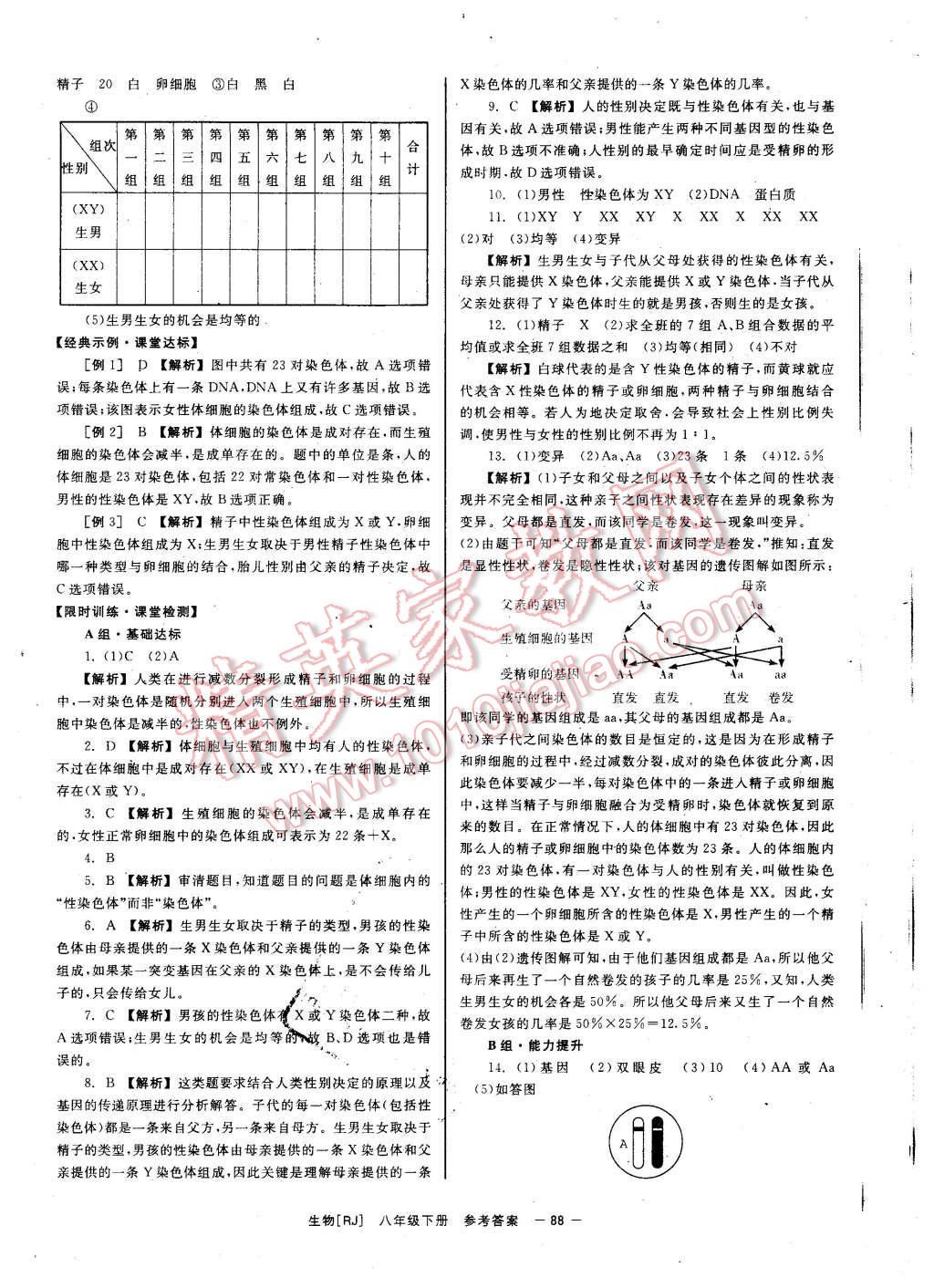 2016年全效學(xué)習(xí)八年級生物下冊人教版 第8頁