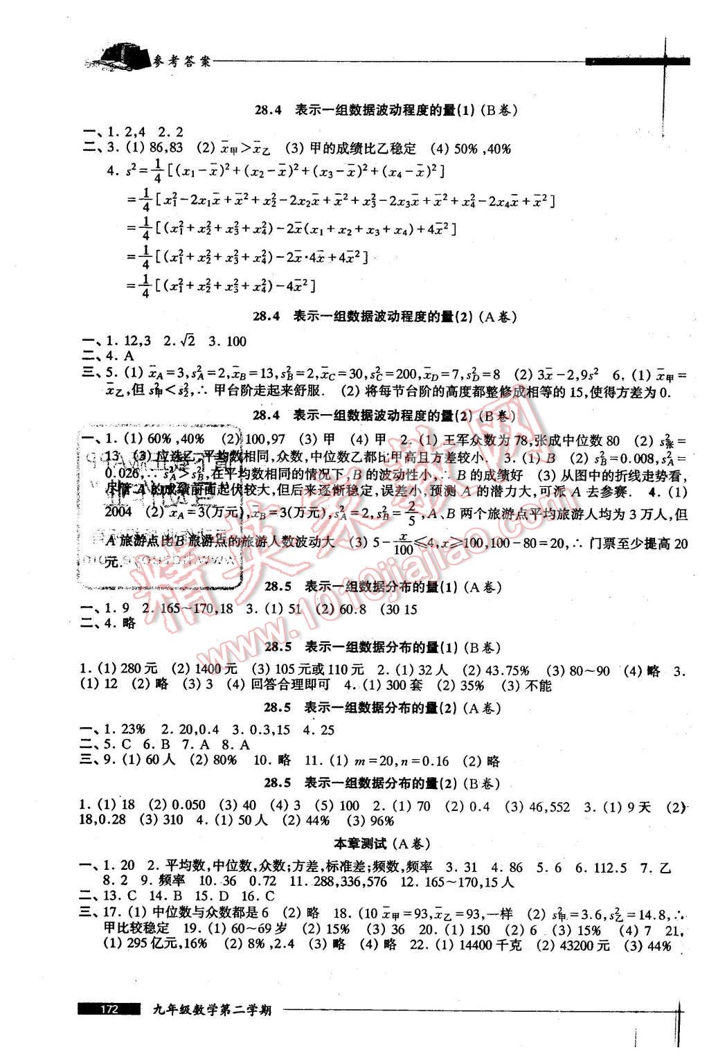 2016年我能考第一金牌一課一練九年級數(shù)學第二學期 第5頁