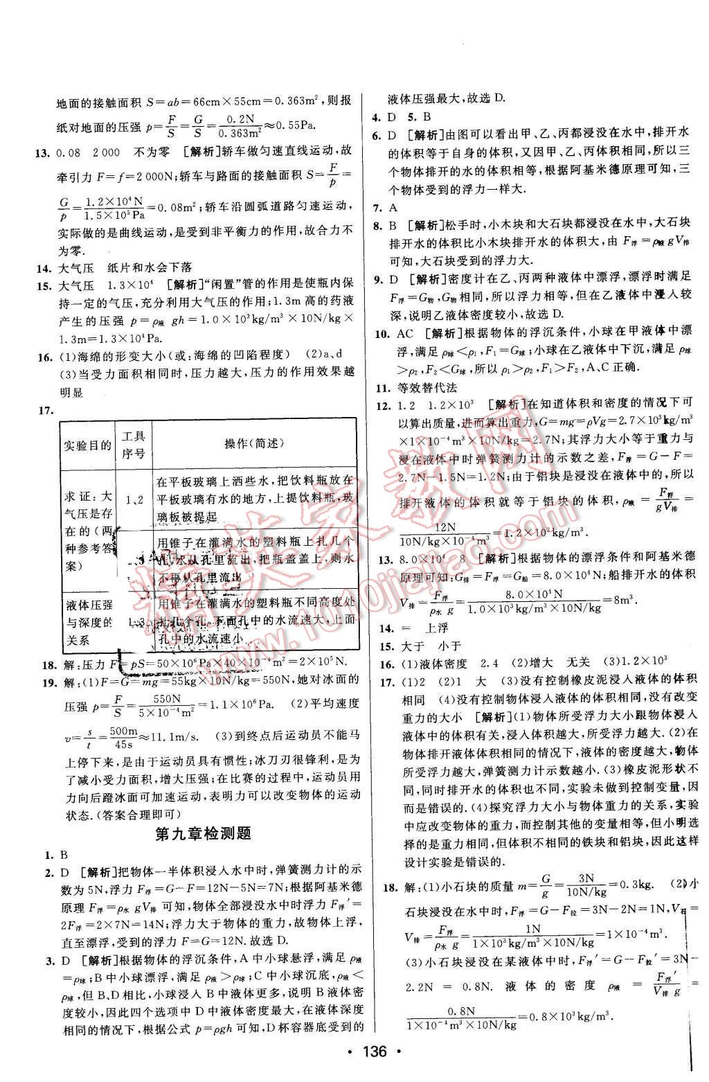 2016年同行學(xué)案八年級(jí)物理下冊(cè)滬粵版 第26頁(yè)