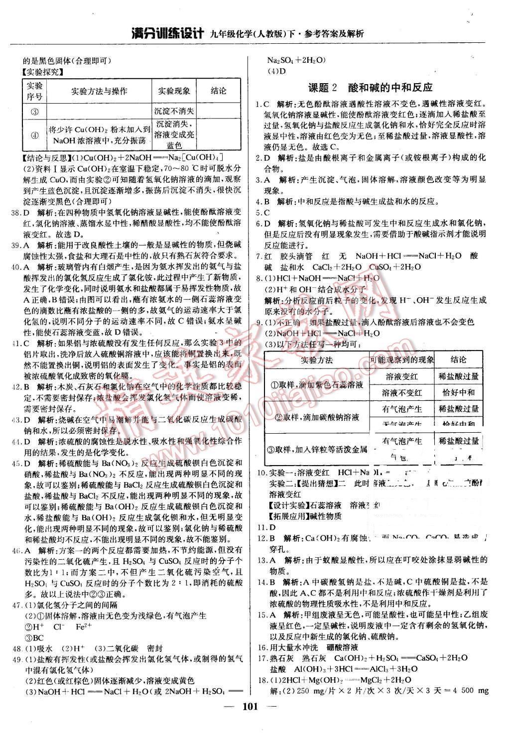 2016年滿分訓(xùn)練設(shè)計(jì)九年級(jí)化學(xué)下冊(cè)人教版 第14頁