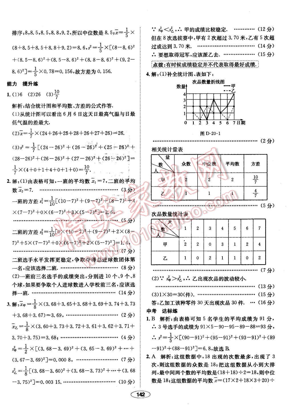 2016年中學(xué)教材全練八年級數(shù)學(xué)下冊人教版 第46頁