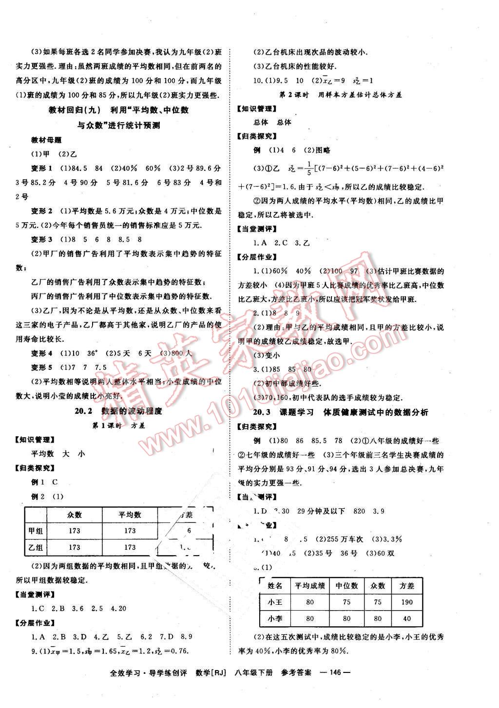 2016年全效學(xué)習(xí)八年級(jí)數(shù)學(xué)下冊(cè)人教版 第10頁(yè)