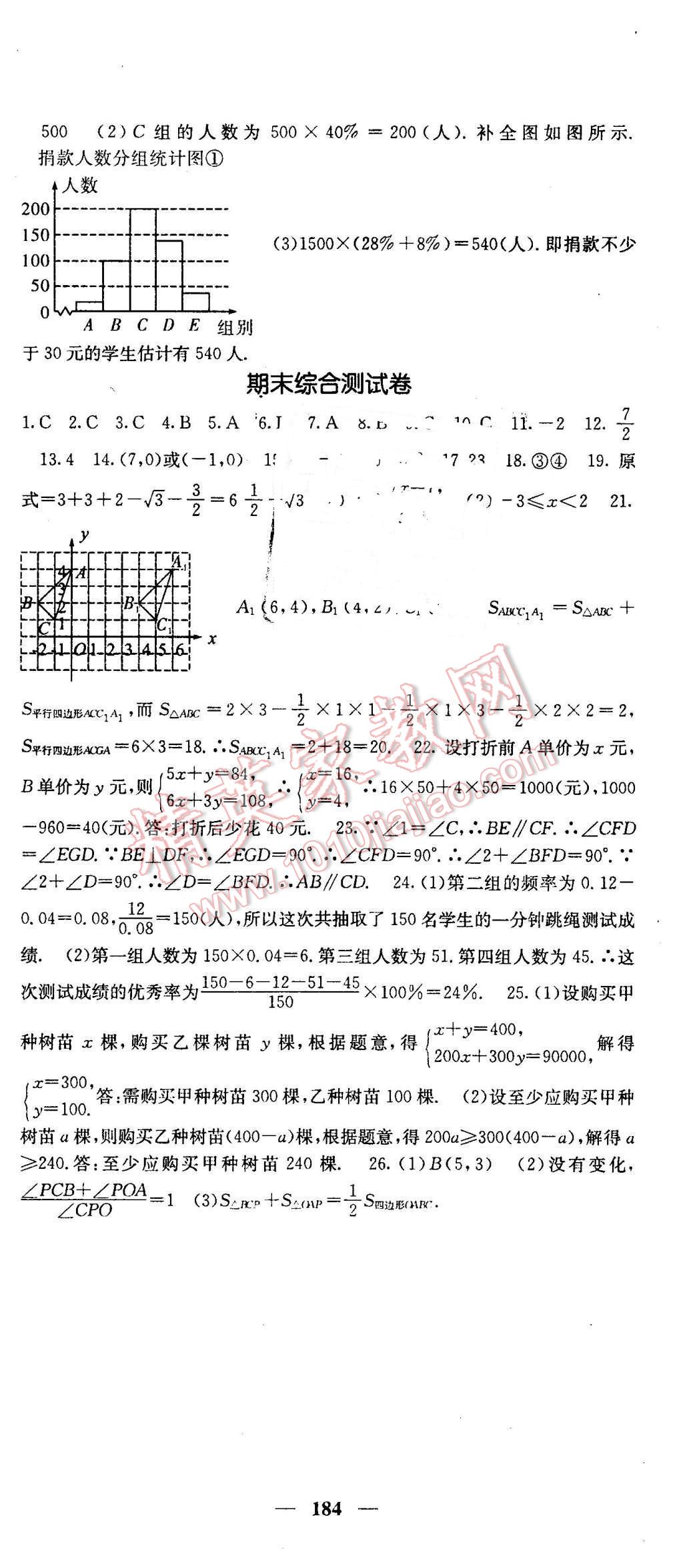 2016年課堂點(diǎn)睛七年級數(shù)學(xué)下冊人教版 第30頁