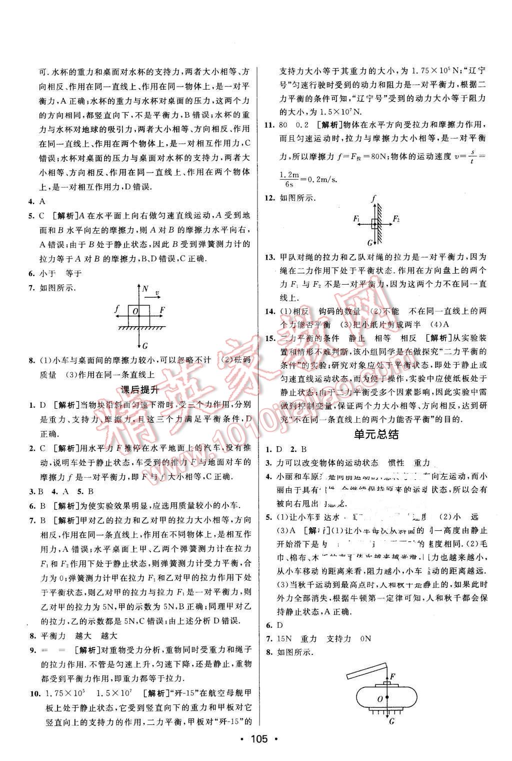 2016年同行學(xué)案八年級(jí)物理下冊(cè)滬科版 第3頁(yè)